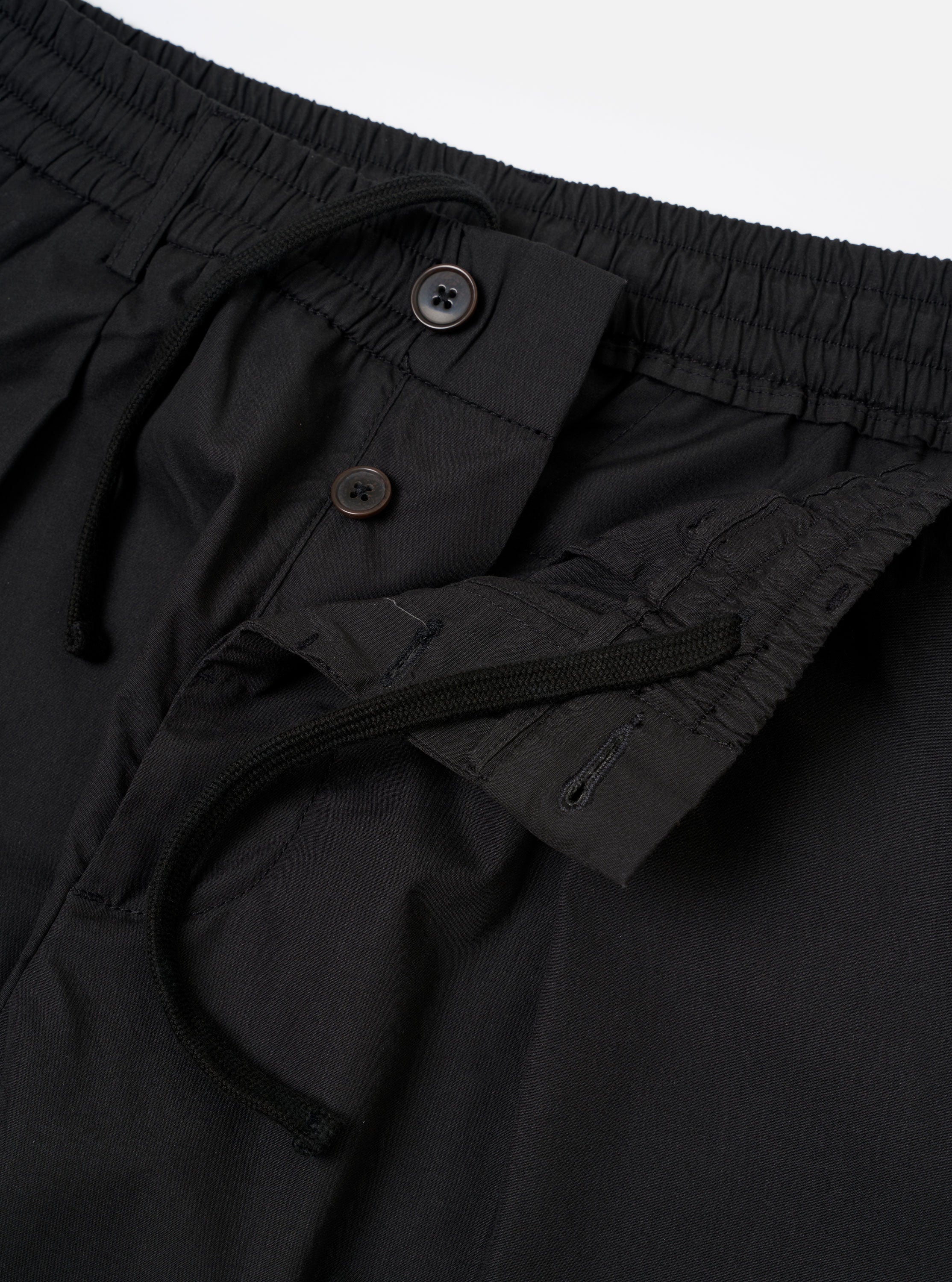Men's Black Recycled Poly Tech Pleated Track Pant – Universal Works