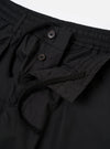 Black Recycled Polytech Pleated Track Pant