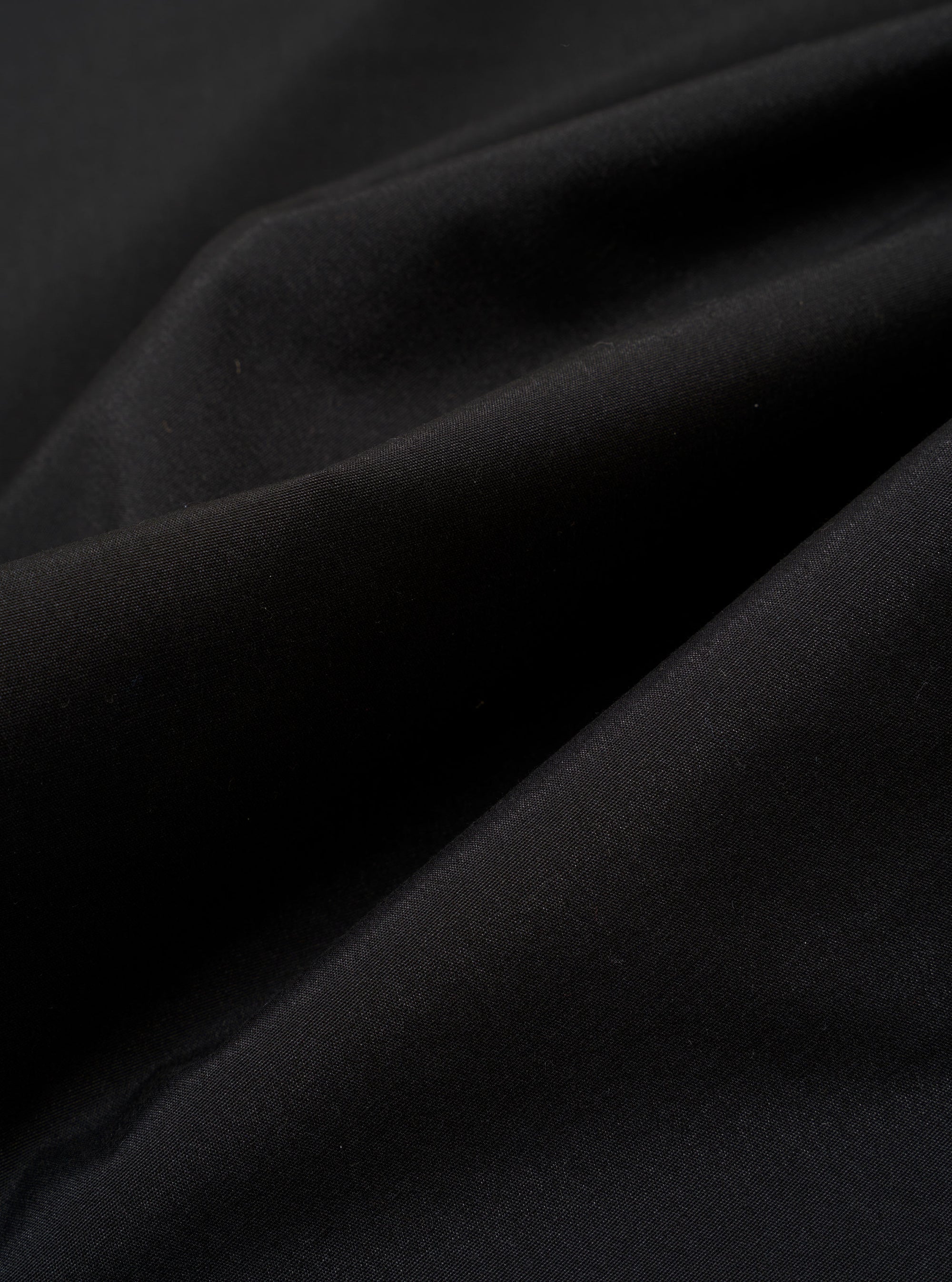 Black Recycled Polytech Pleated Track Pant