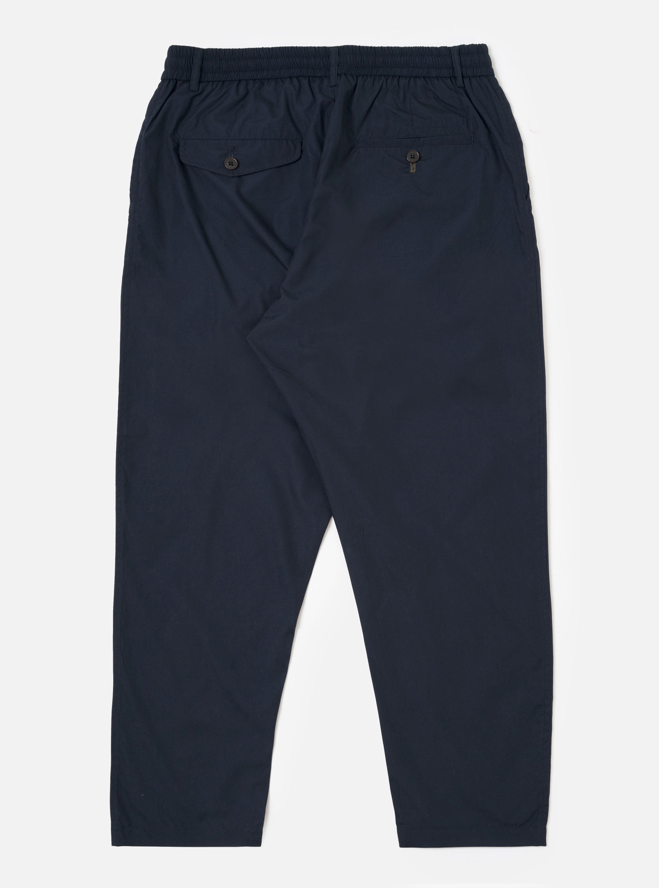 Men's Navy Recycled Poly Tech Pleated Track Pant – Universal Works