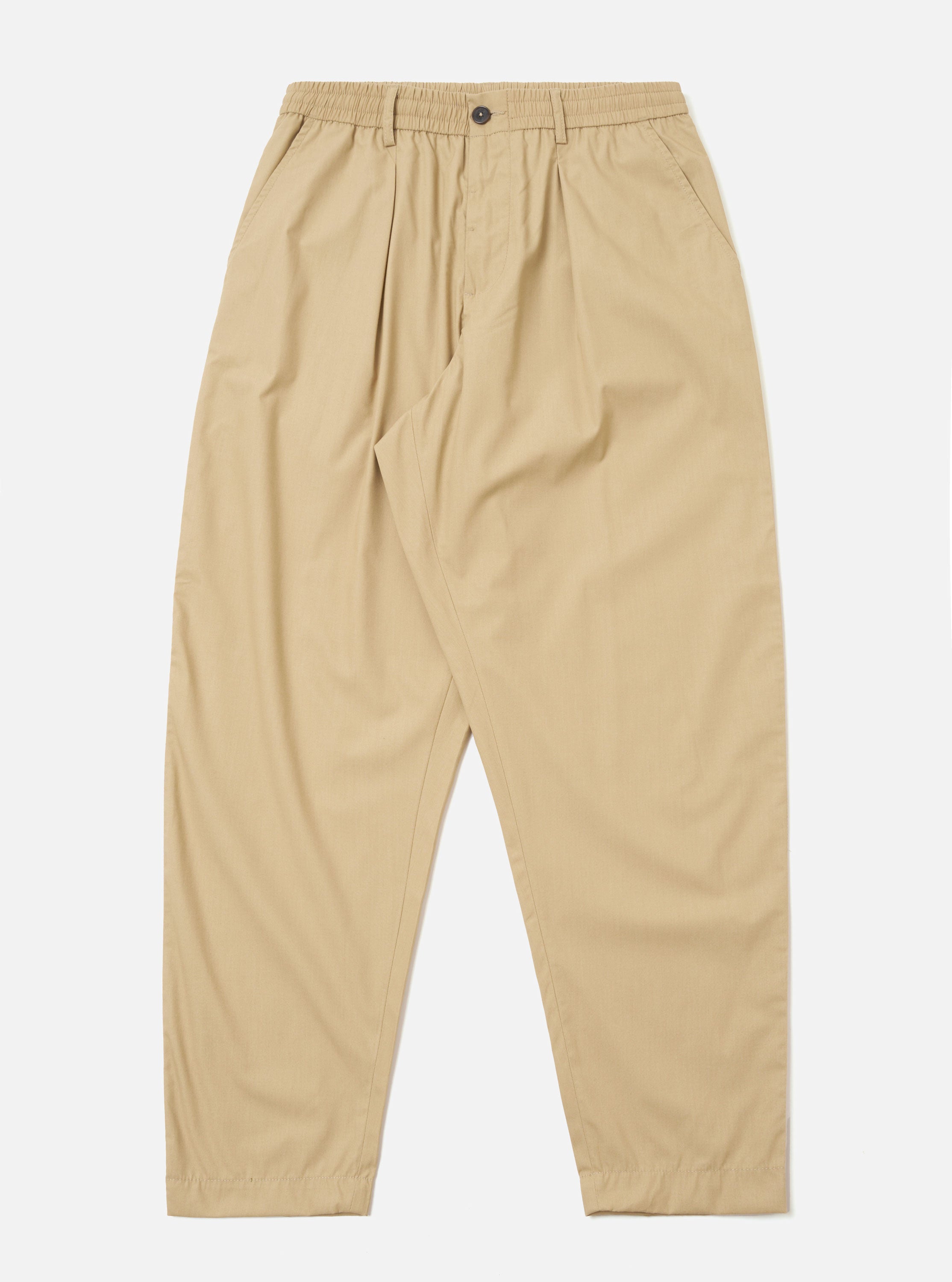 Men's Sand Recycled Poly Tech Pleated Track Pant – Universal Works