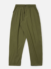 Olive Recycled Polytech Pleated Track Pant
