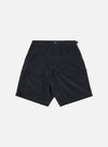 Black Organic Fine Cord Fatigue Short