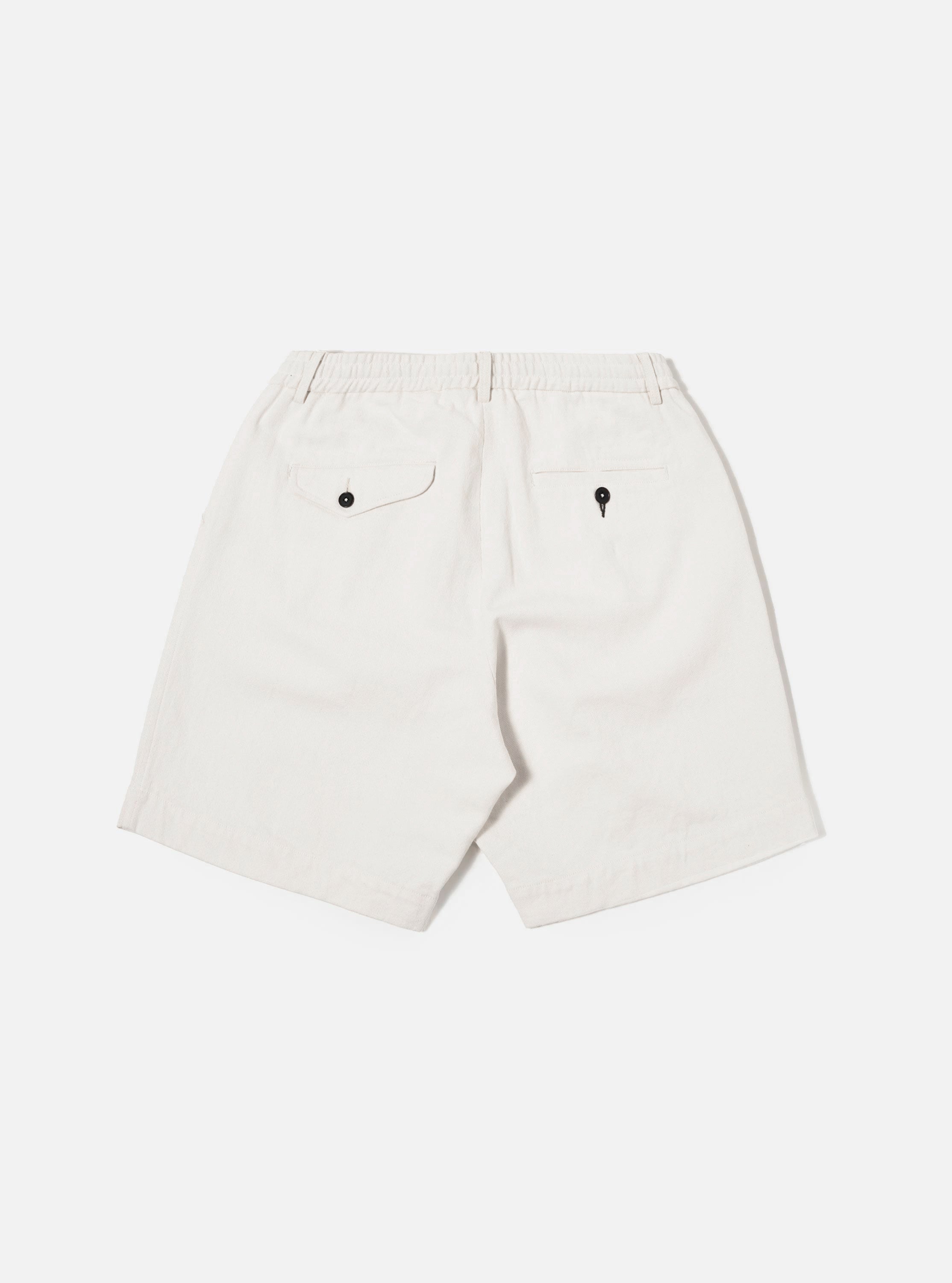 Men's Ecru Slub Drill Pleated Track Short – Universal Works