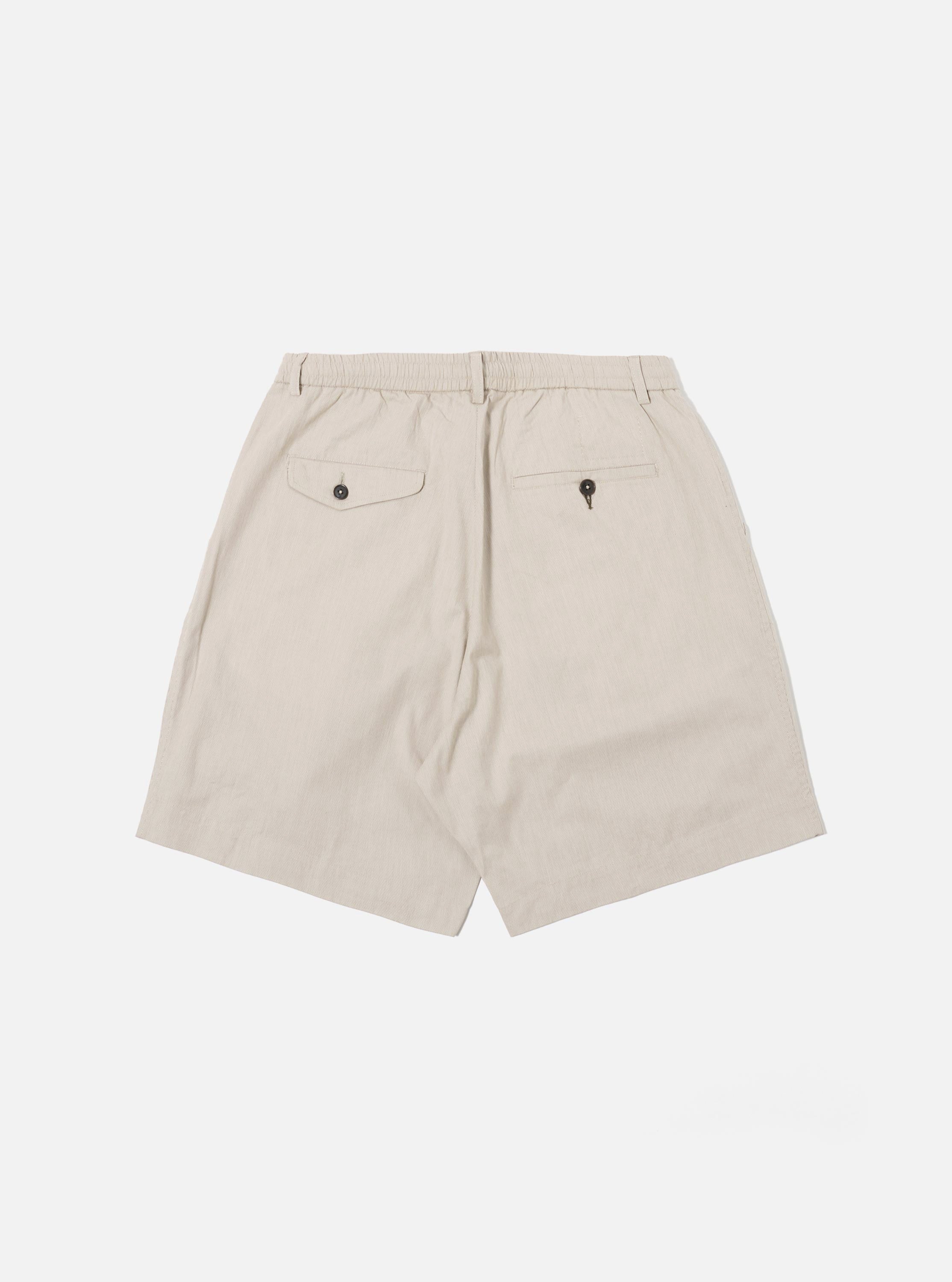 Men's Brown Kennedy Stripe Pleated Track Short – Universal Works