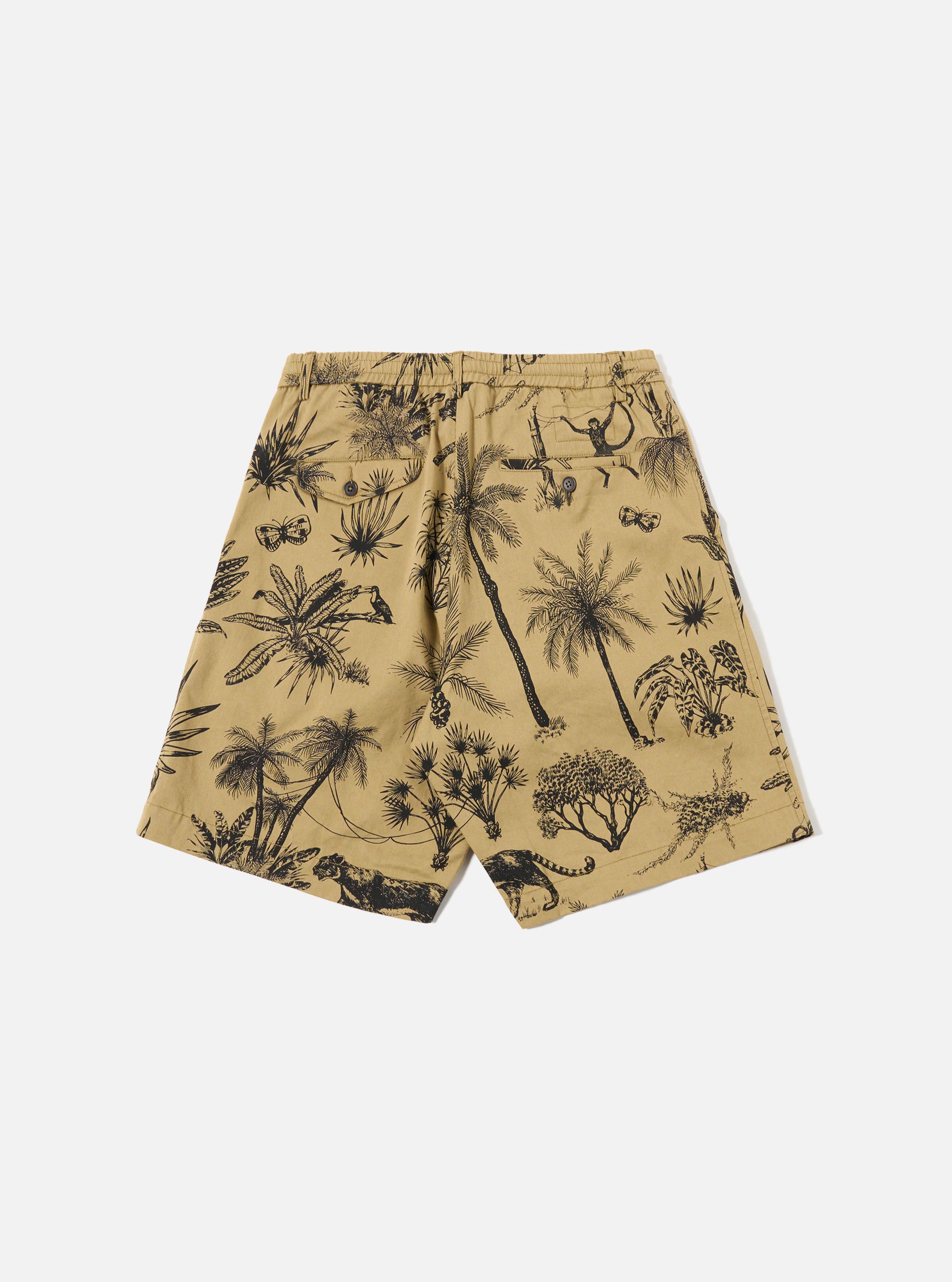 Men's Sand Jungle Toile Twill Pleated Track Short – Universal Works