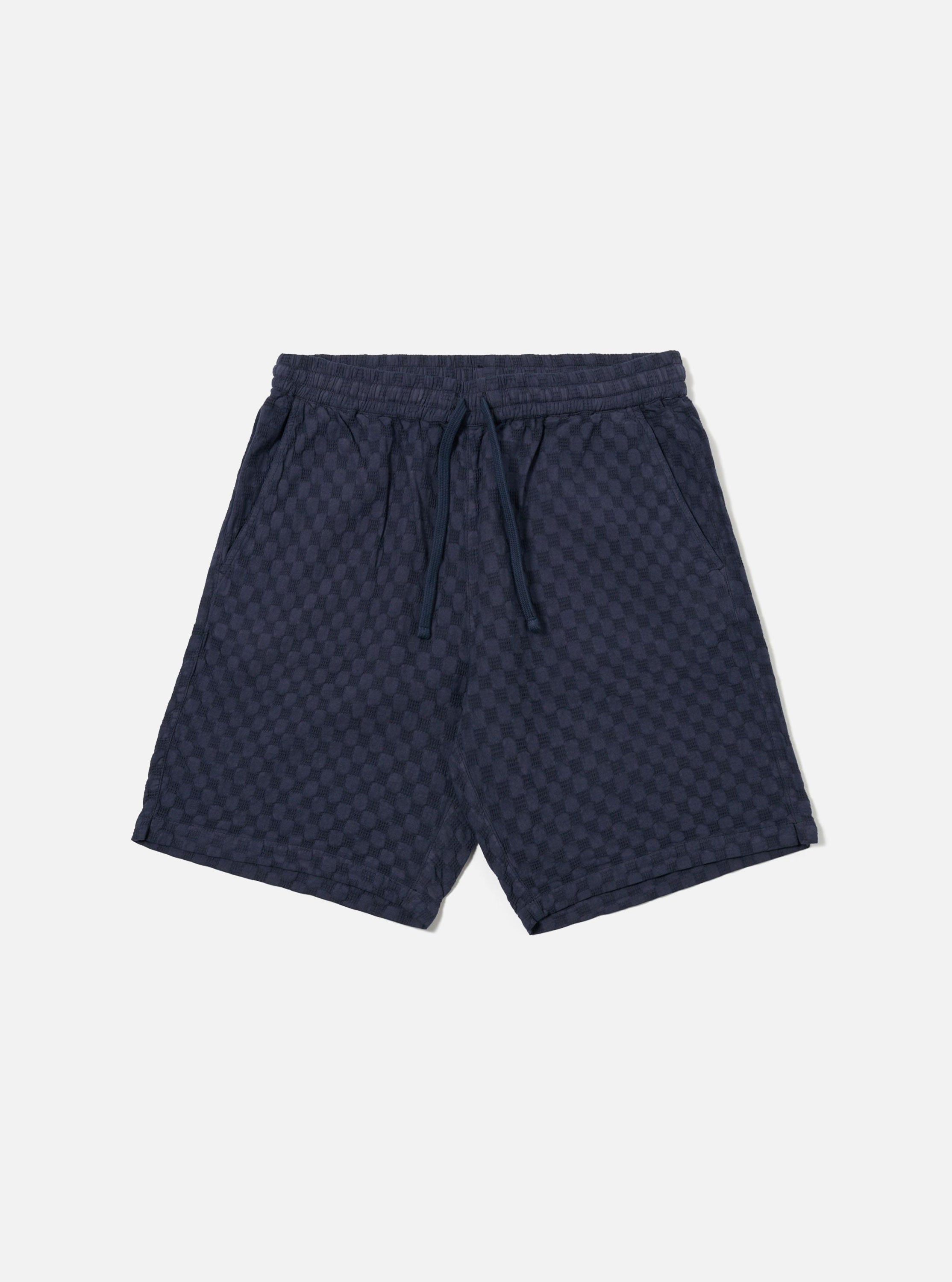 Men's Navy Dot Waffle Simple Short – Universal Works