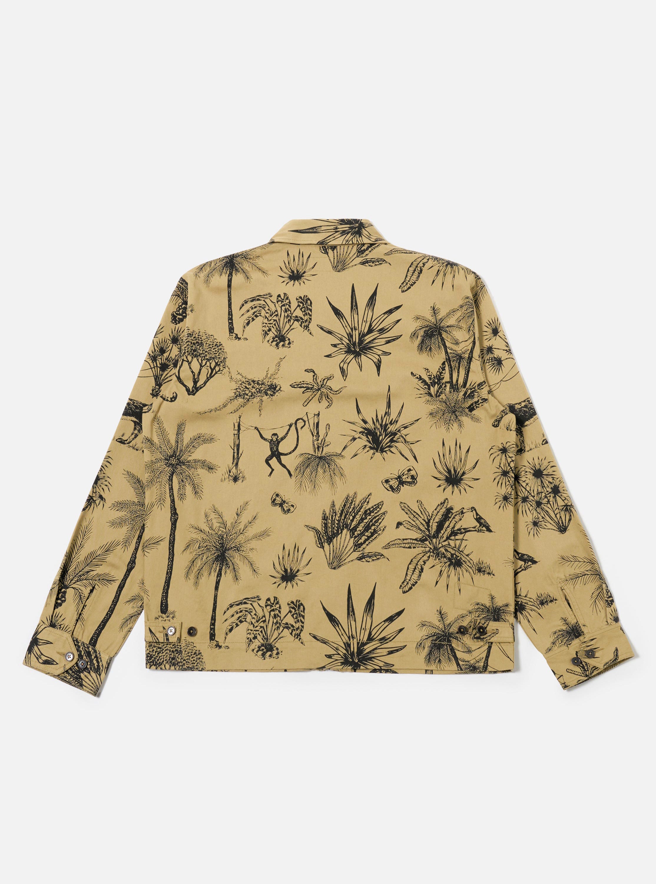 Men's Tan Print Twill Windcheater Jacket – Universal Works