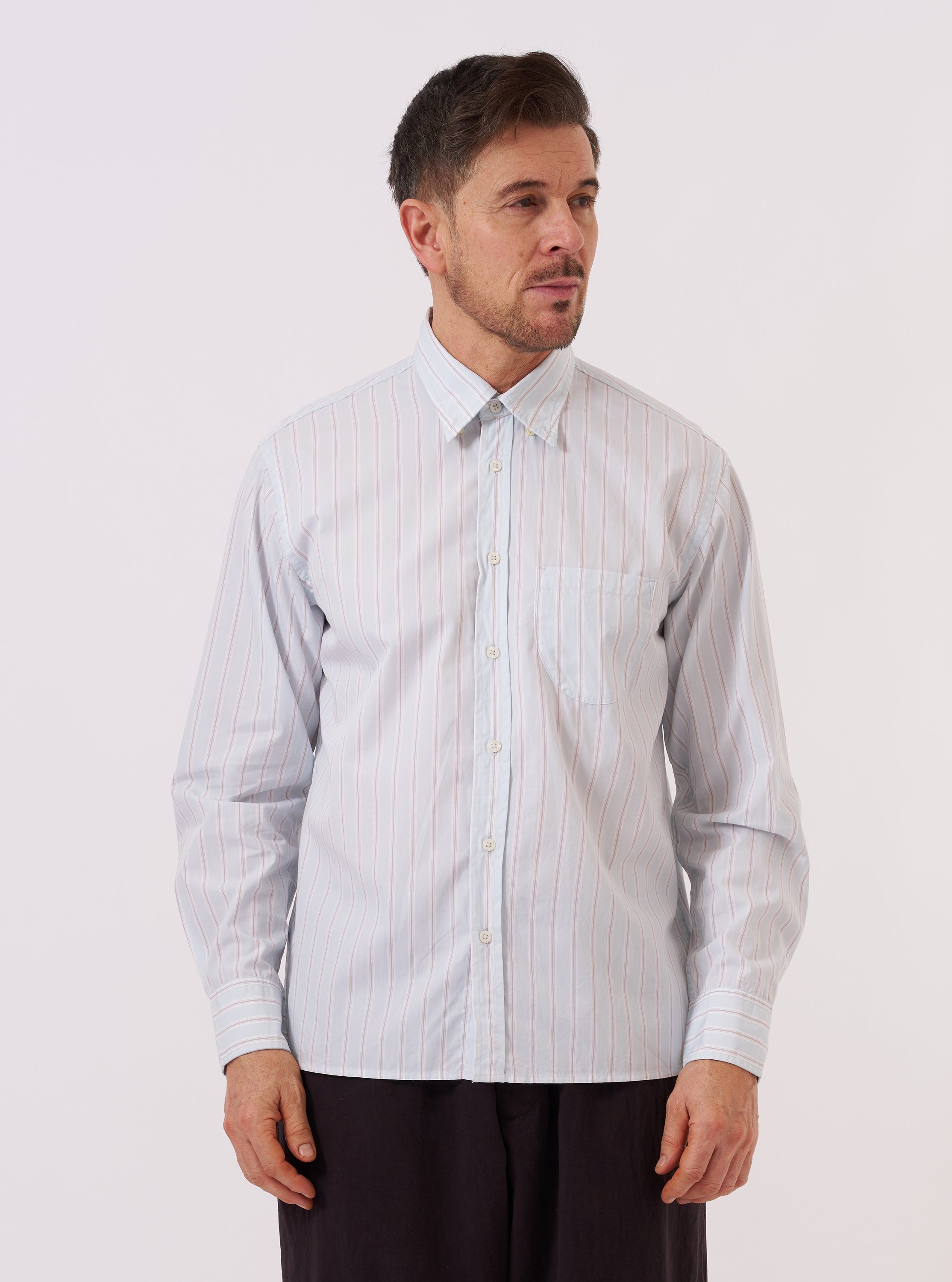 Men's Sky Urban Stripe Lazy Day Shirt – Universal Works