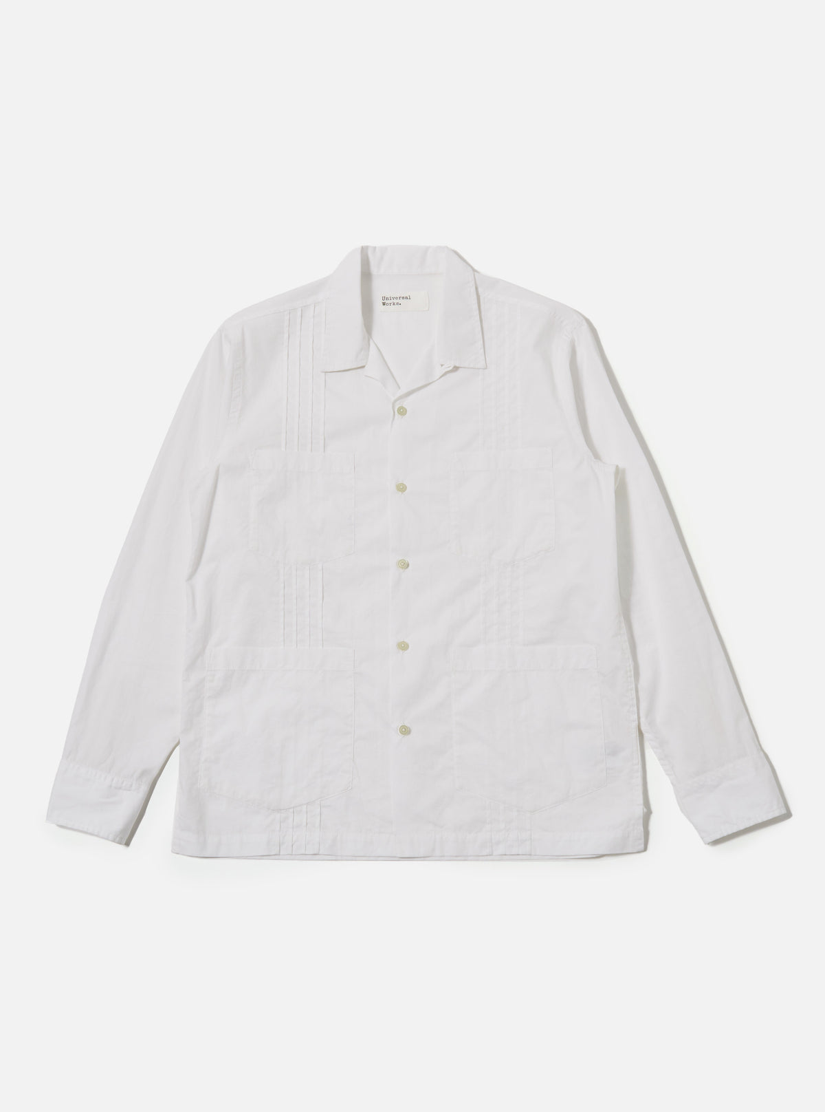 White Poplin Dwight Overshirt