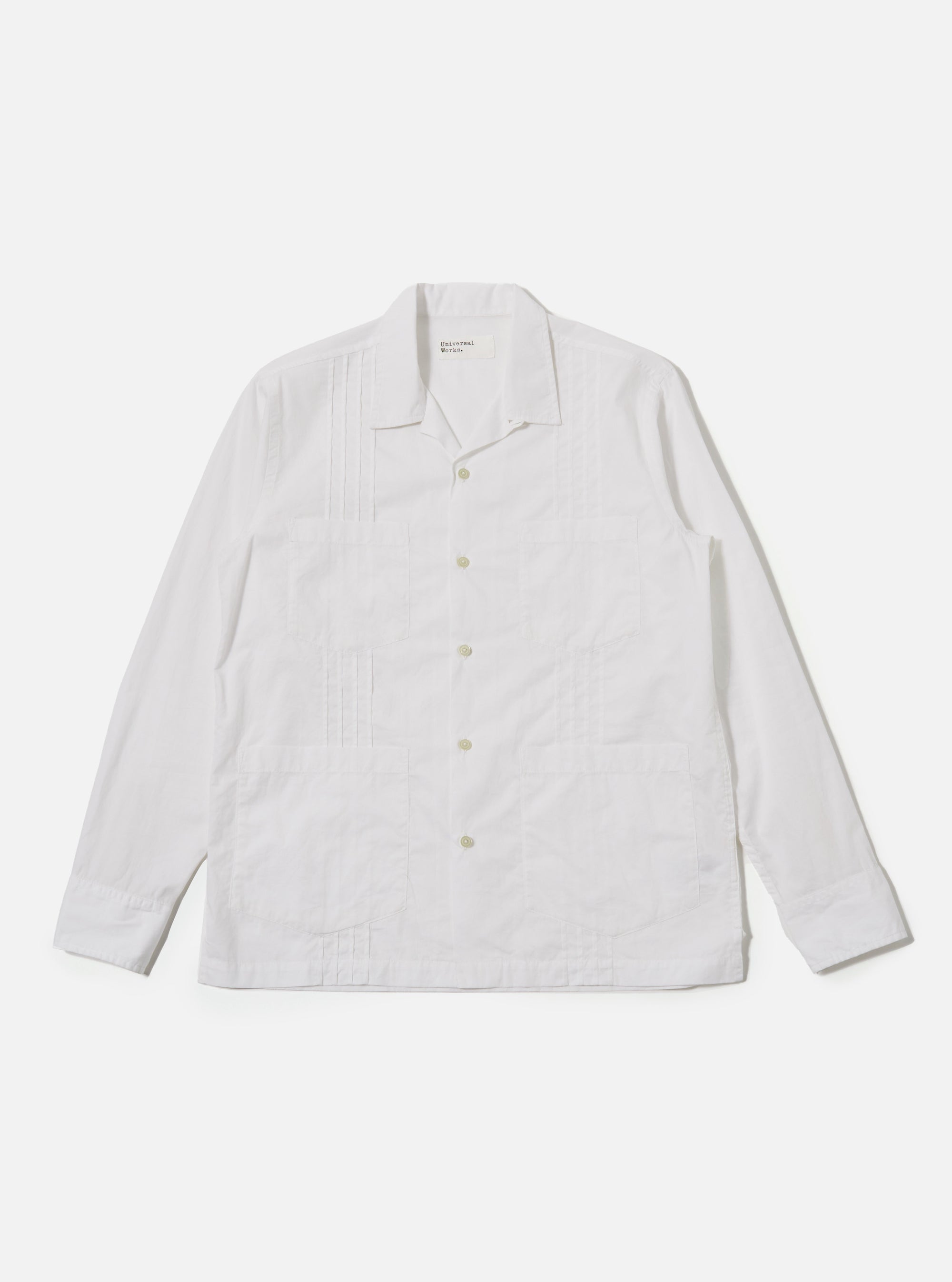 White Poplin Dwight Overshirt