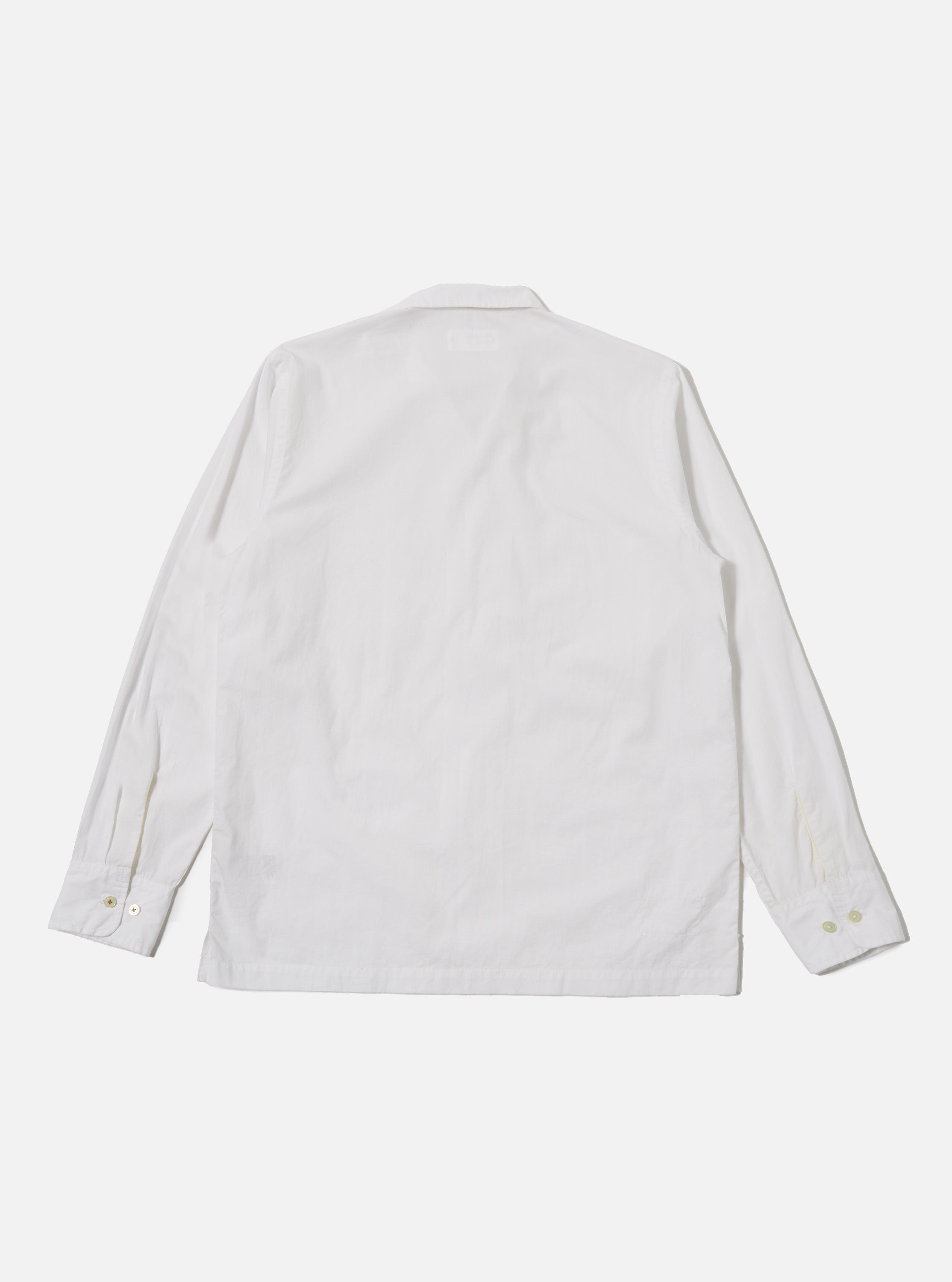 Men's White Poplin Dwight Overshirt – Universal Works