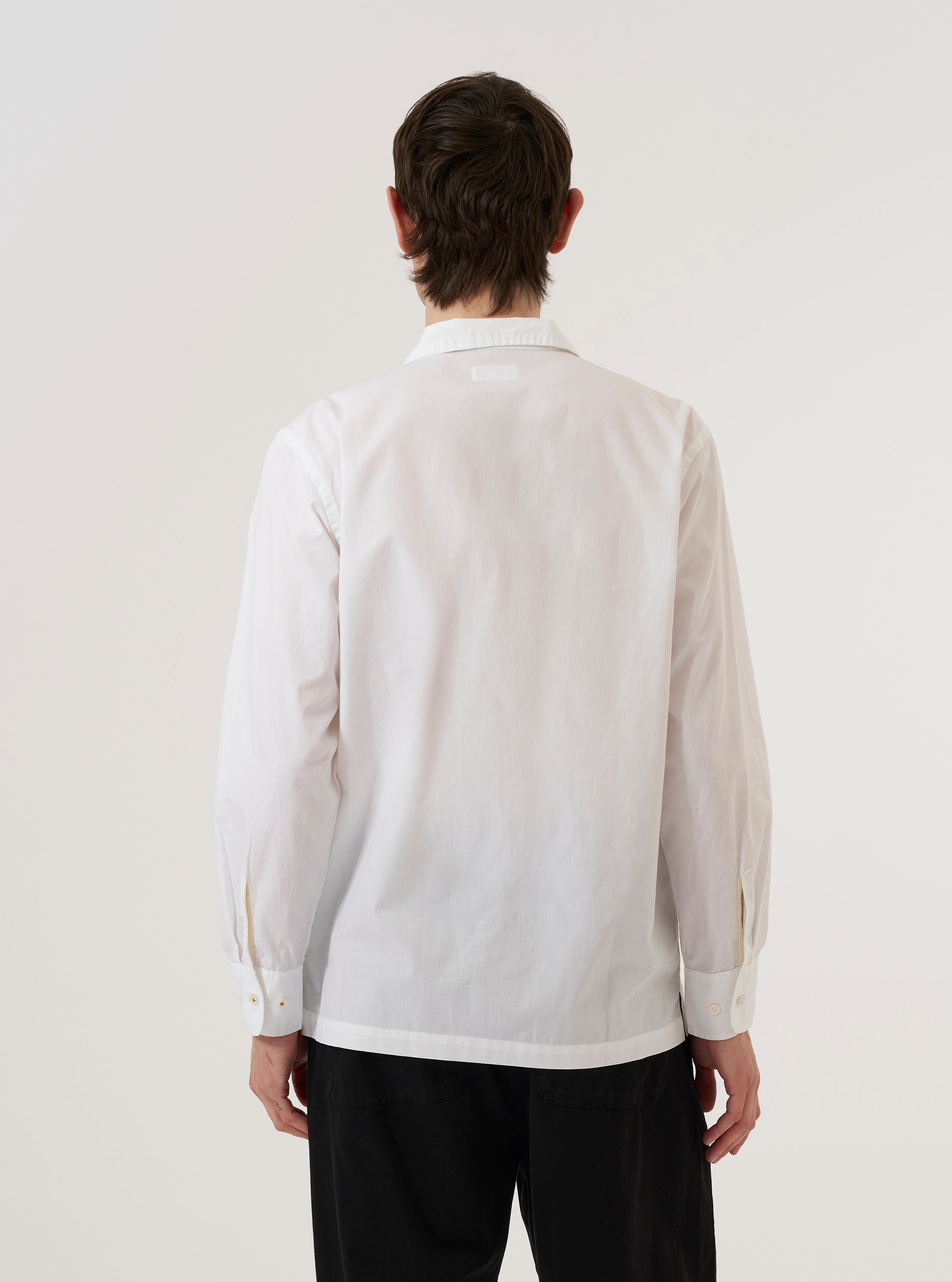 Men's White Poplin Dwight Overshirt – Universal Works