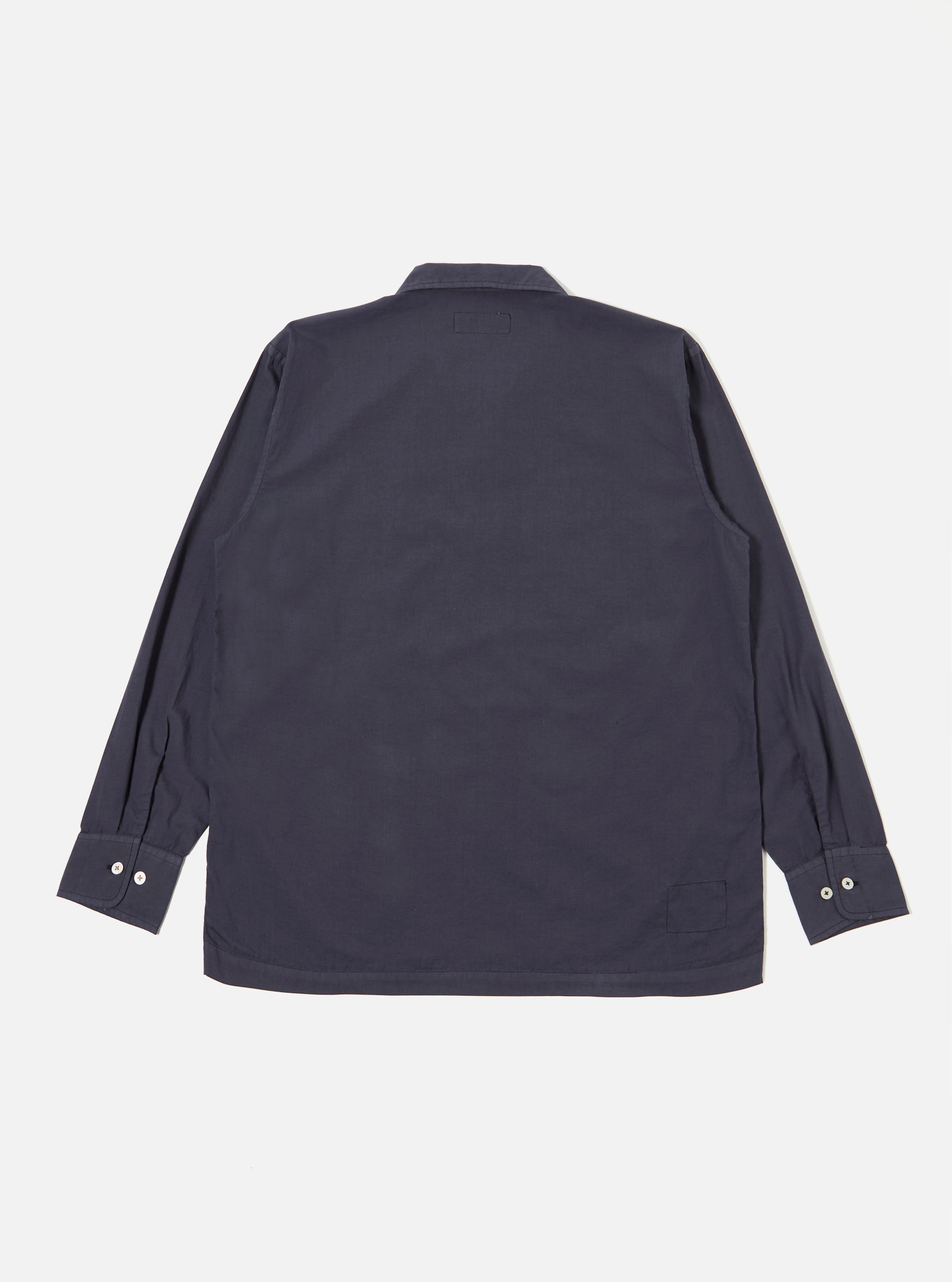 Men's Navy Poplin Dwight Overshirt – Universal Works