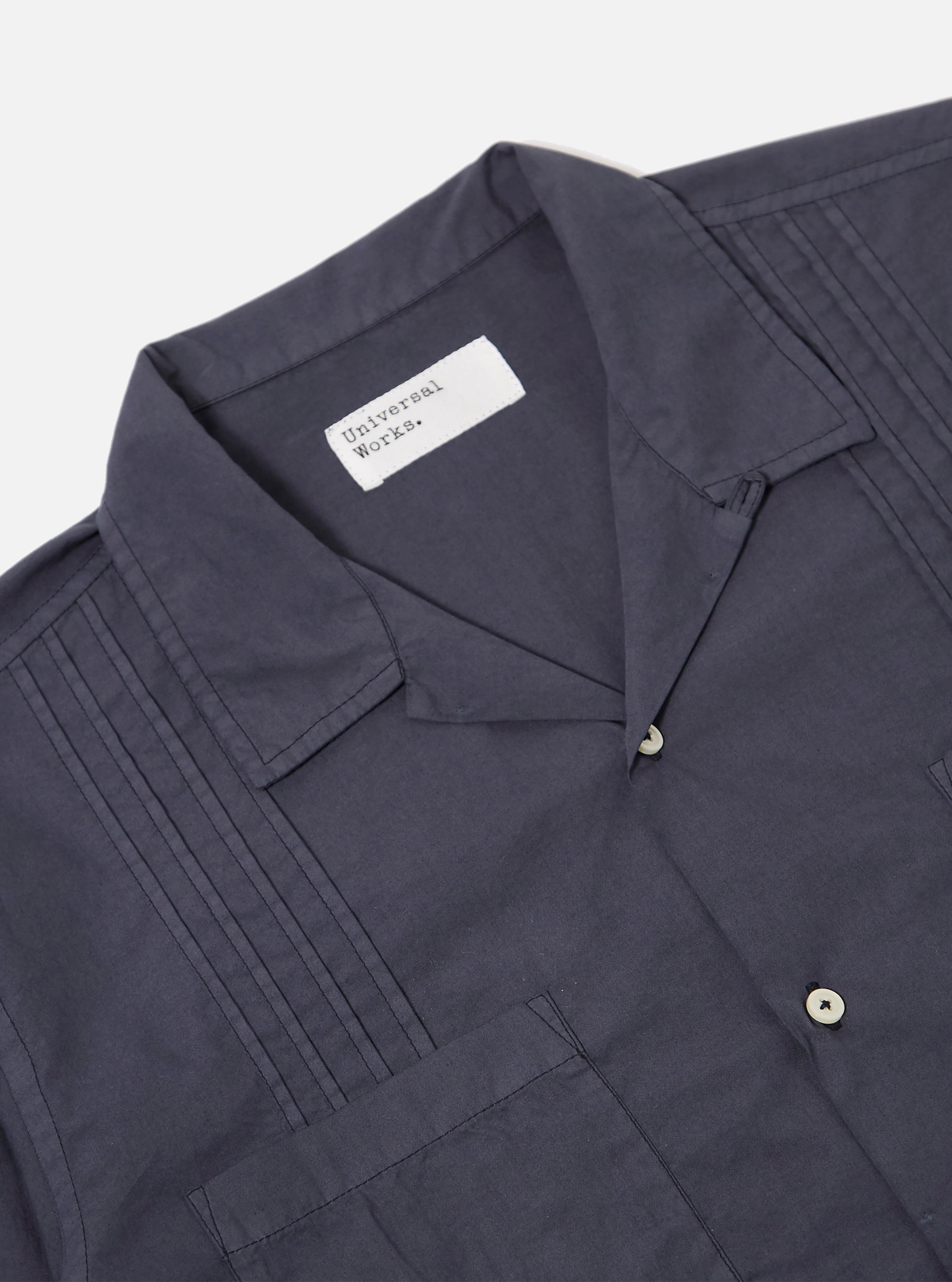 Men's Navy Poplin Dwight Overshirt – Universal Works