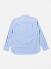 The Sky/Blue Fil A Fil Mixed Square Pocket Shirt is shown from the back as a flat lay against a plain white background. The image highlights the shirt's straight hem, structured collar, and the clean texture of the light blue fil-a-fil cotton fabric.