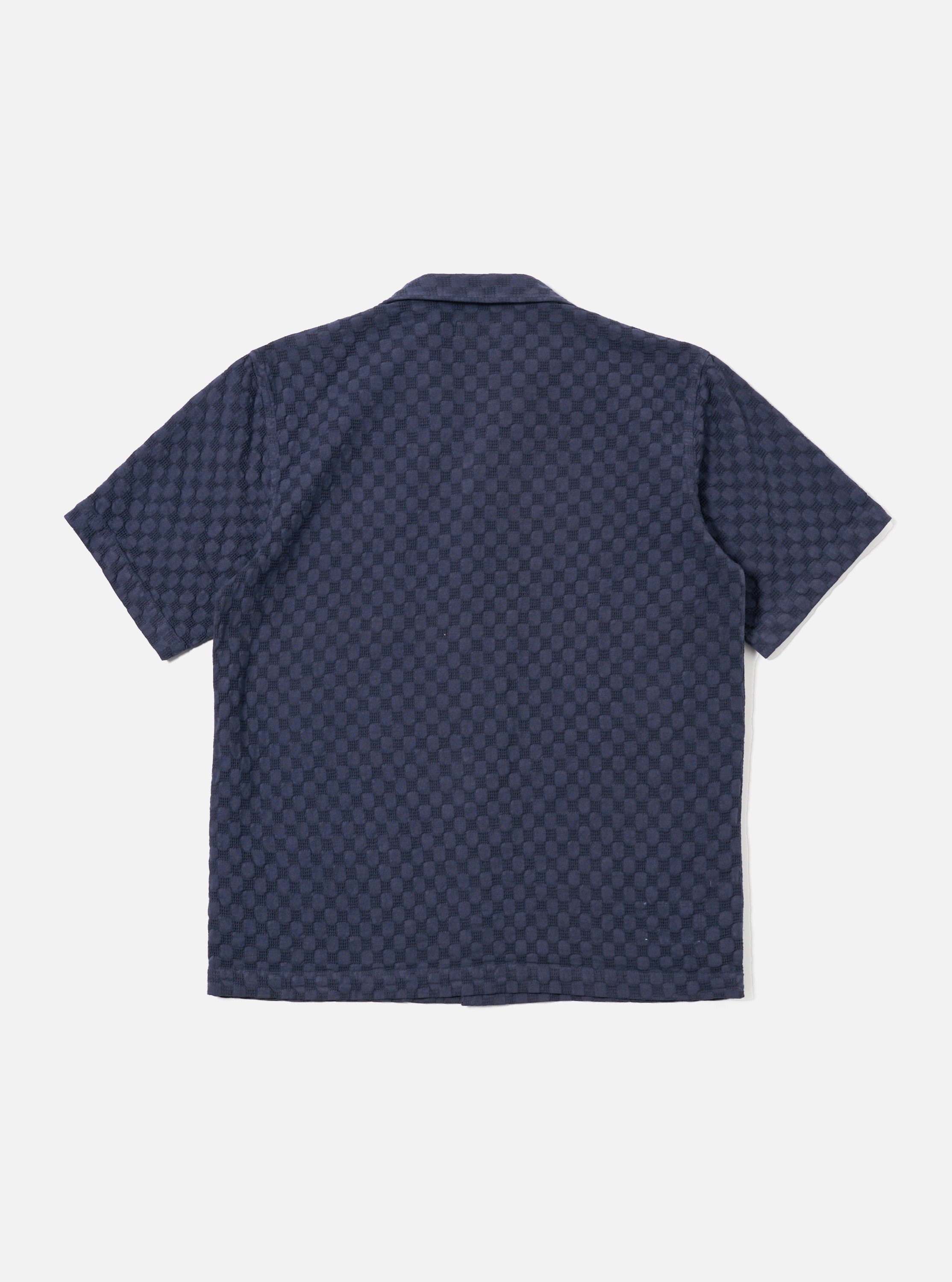 Men's Navy Dot Waffle Road Shirt – Universal Works