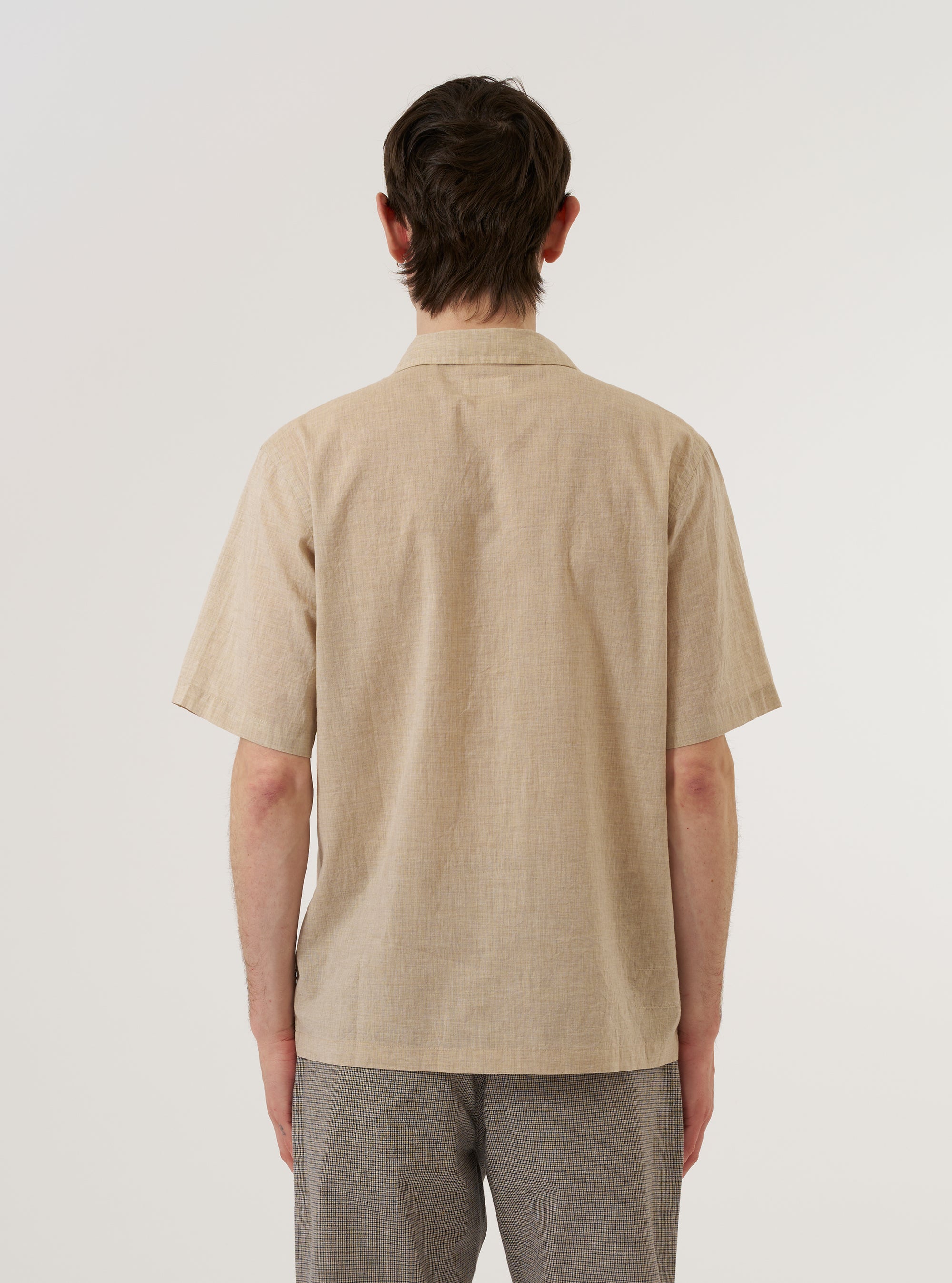 Beige Fine Organic Cotton Sal Road Shirt
