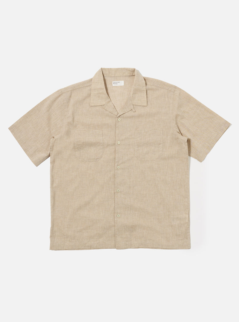Beige Fine Organic Cotton Sal Road Shirt