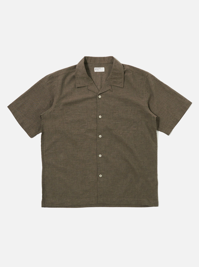 Brown Fine Organic Cotton Sal Road Shirt