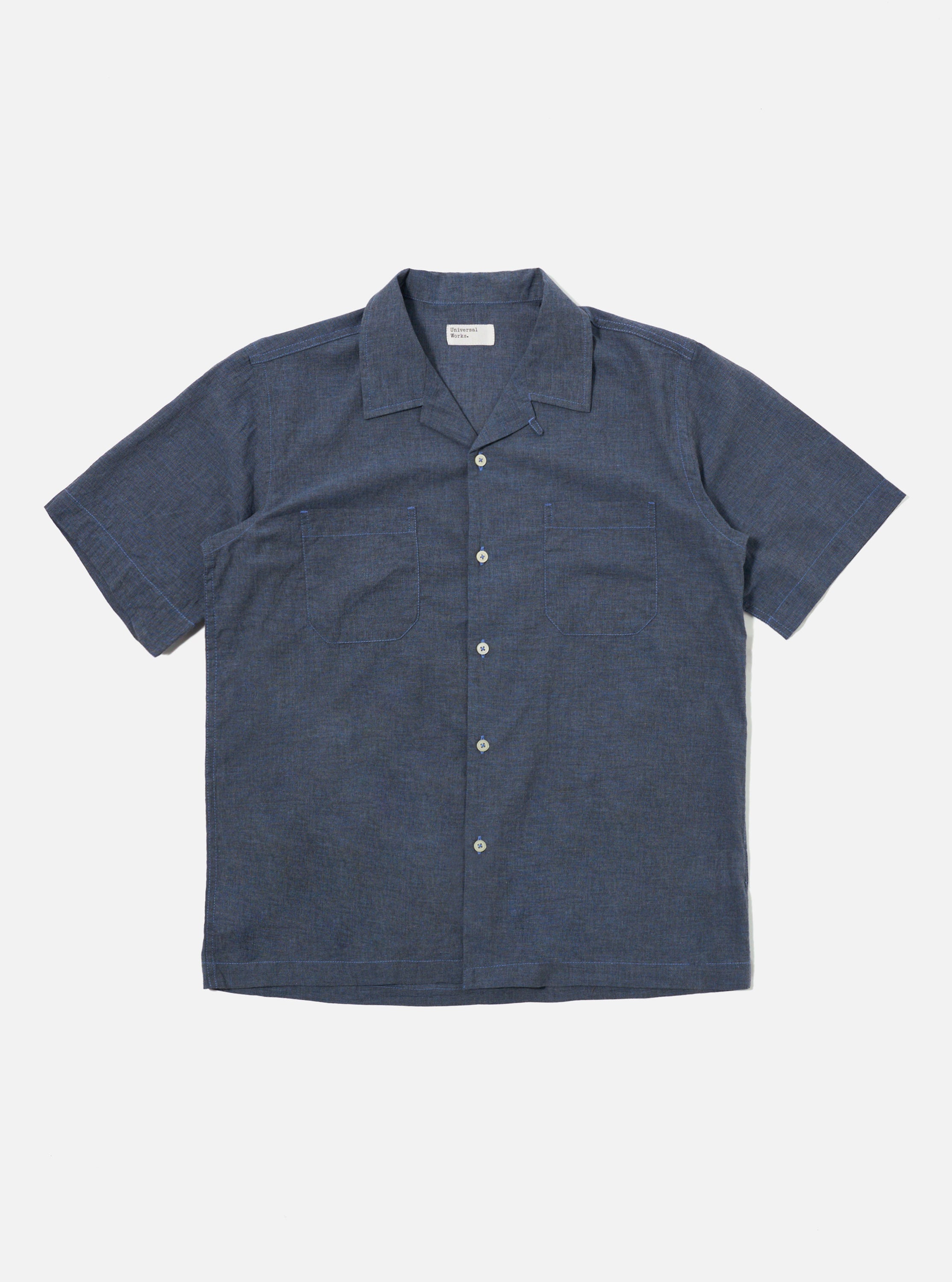 Men's Indigo Fine Organic Cotton Sal Road Shirt – Universal Works