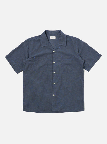 Men's Indigo Fine Organic Cotton Sal Road Shirt – Universal Works