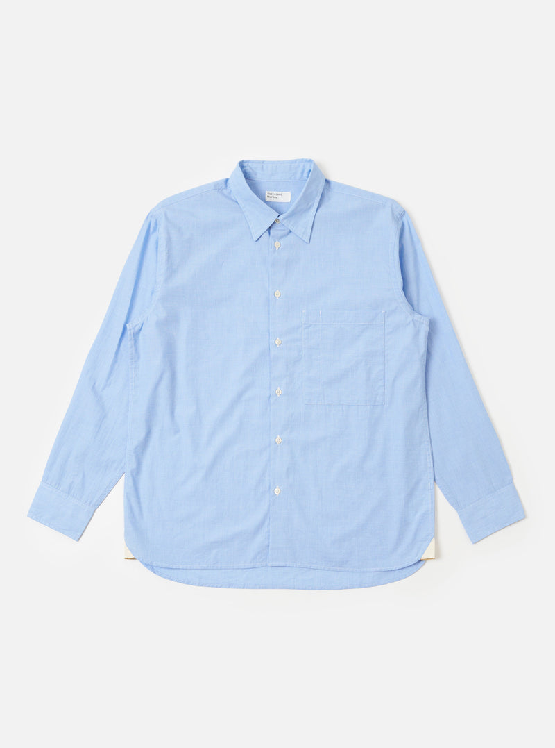 Sky Fil A Fil Square Pocket Shirt