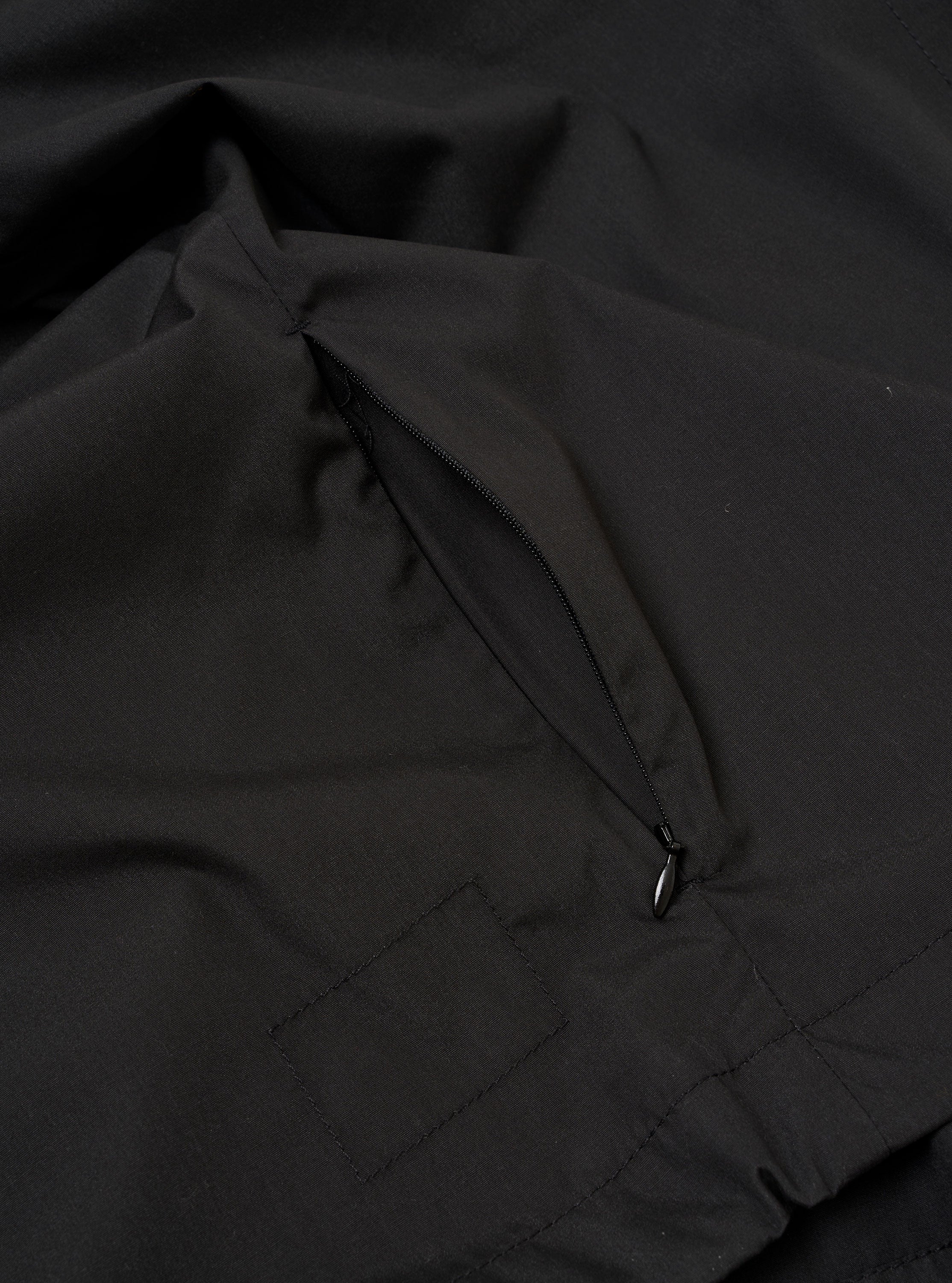Universal Works Black Recycled Polytech Z Tech Overshirt | King's Cross