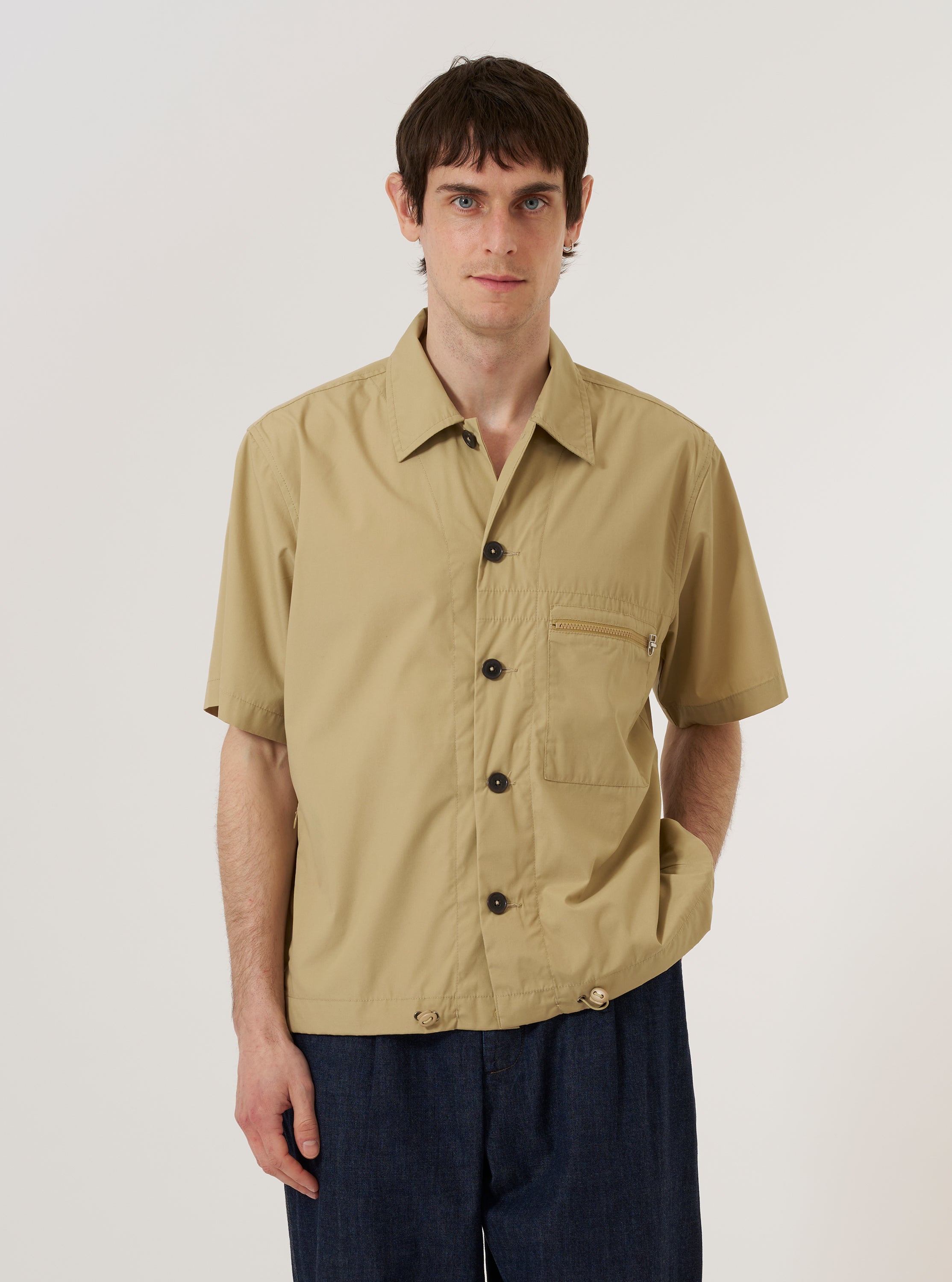 OAMC Peacemaker Tech Overshirt ベージュ S Tech Overshirt – Memory Twill Nylon | OAMC Peacemaker