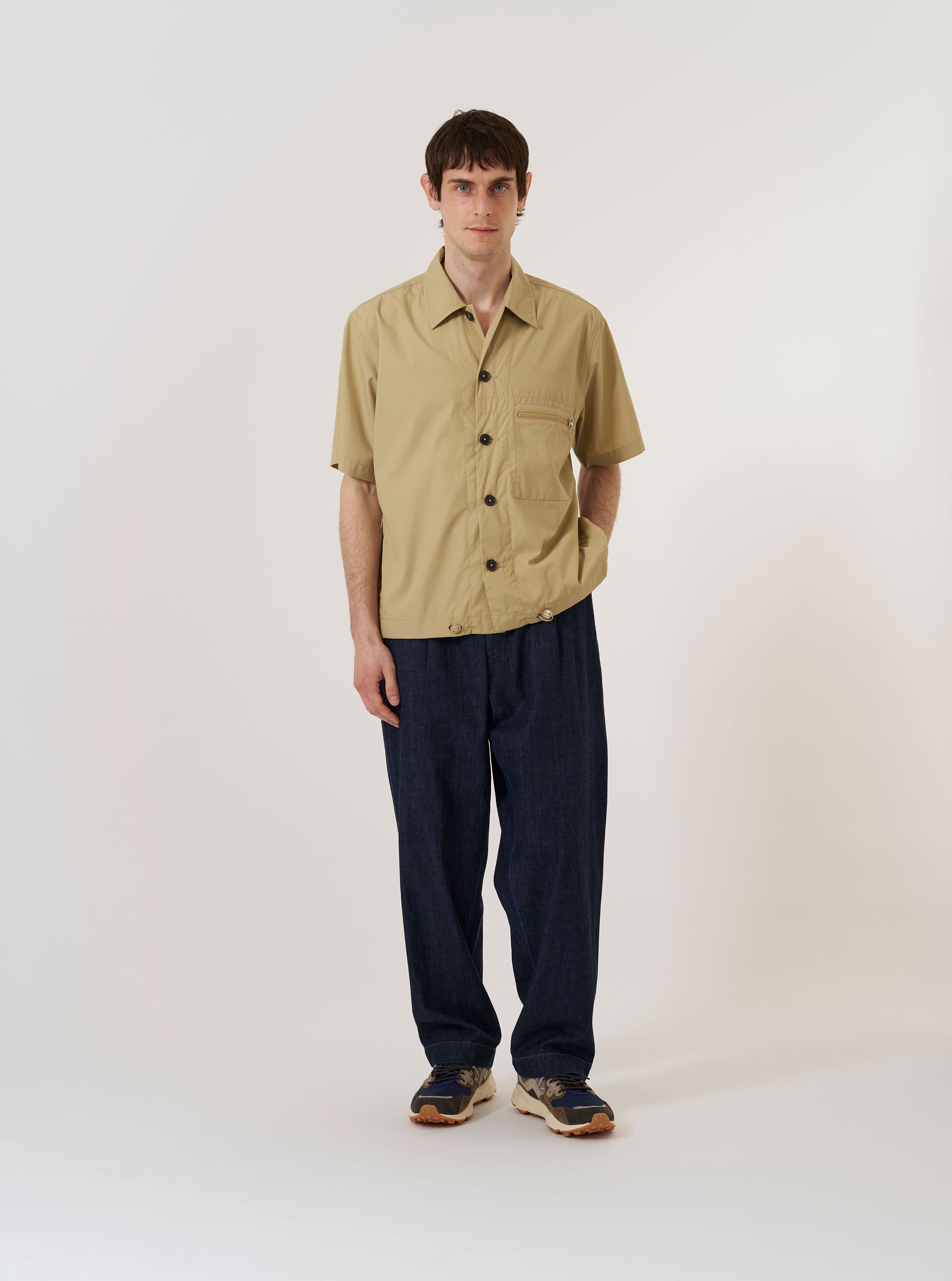 Men's Sand Recycled Poly Tech Z Tech Overshirt – Universal Works