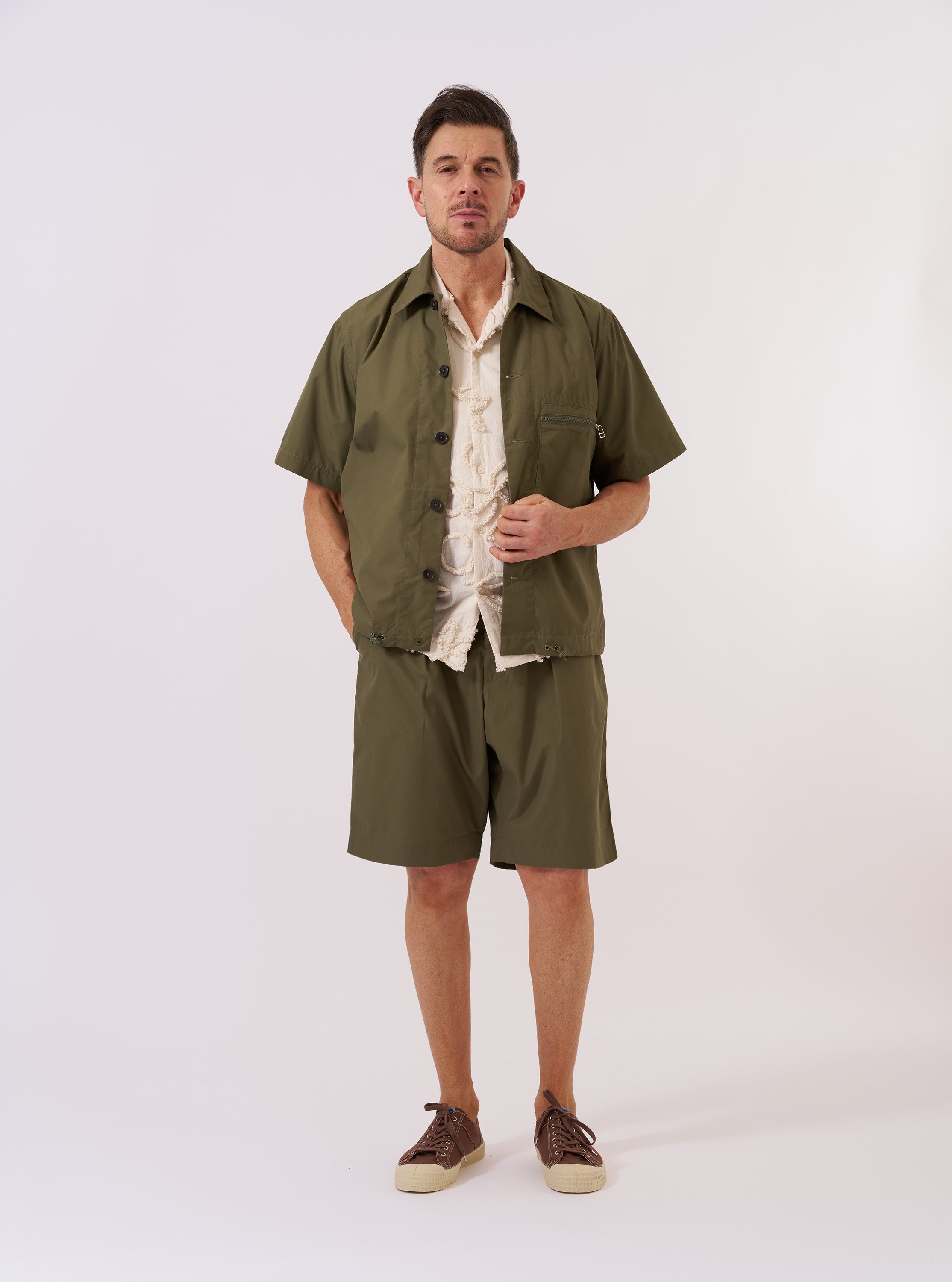 Men's Green Recycled Polytech Z Tech Overshirt – Universal Works