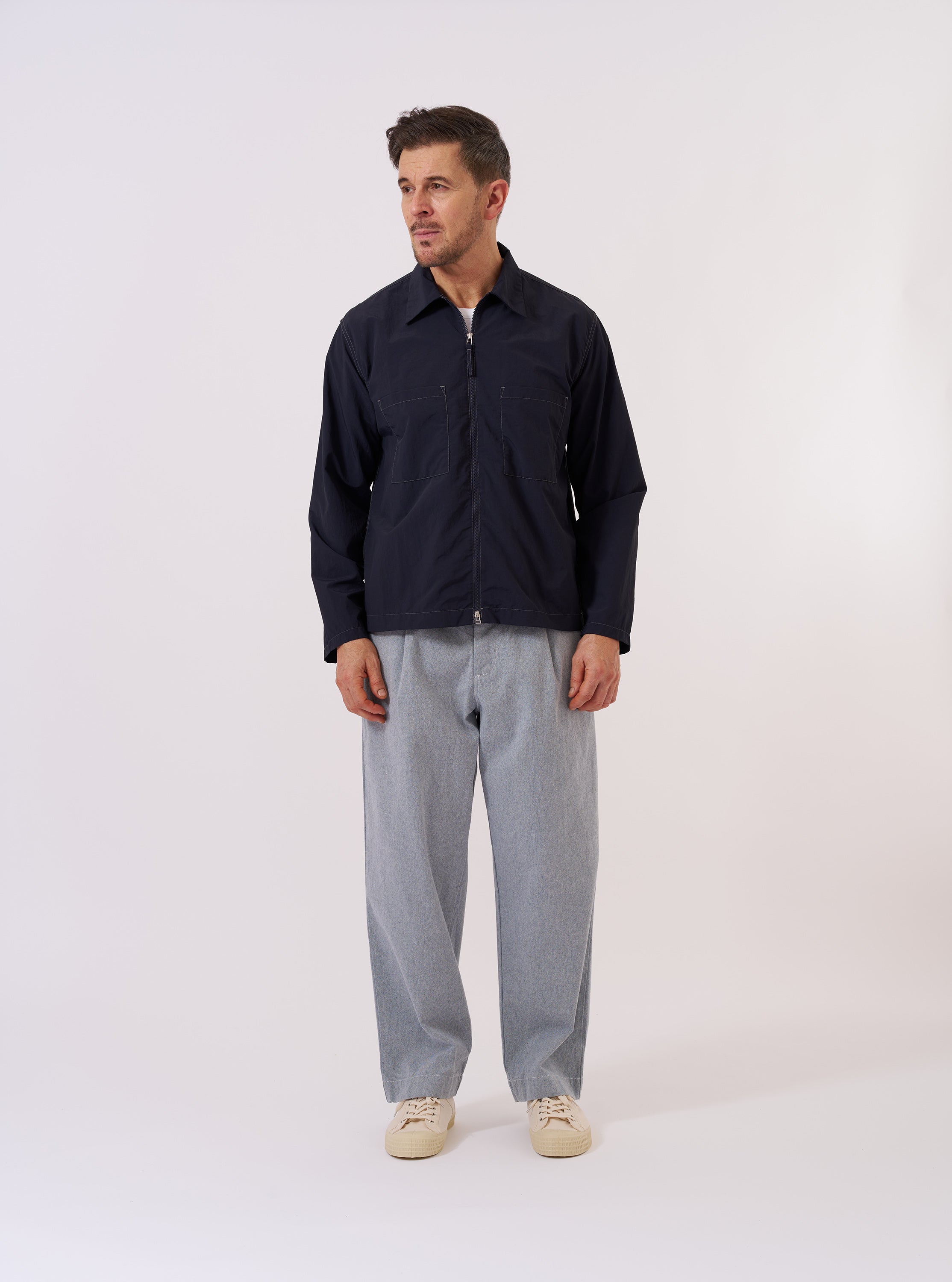 【rui】null パイルワンショルダートップス　Navy JOELLE TOP - MIDNIGHT LILY – Rails EU