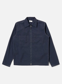 Navy Seo Recycled Nylon Zip Too Shirt