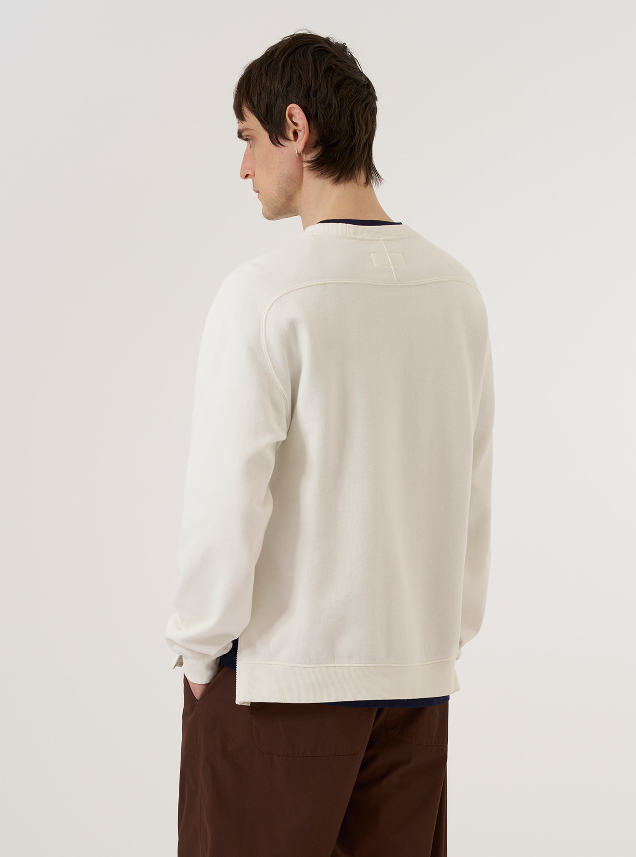 Men's Ecru Brush Back Sweat Billy Sweat – Universal Works