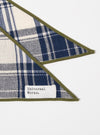 Navy Texture Plaid Scout Scarf