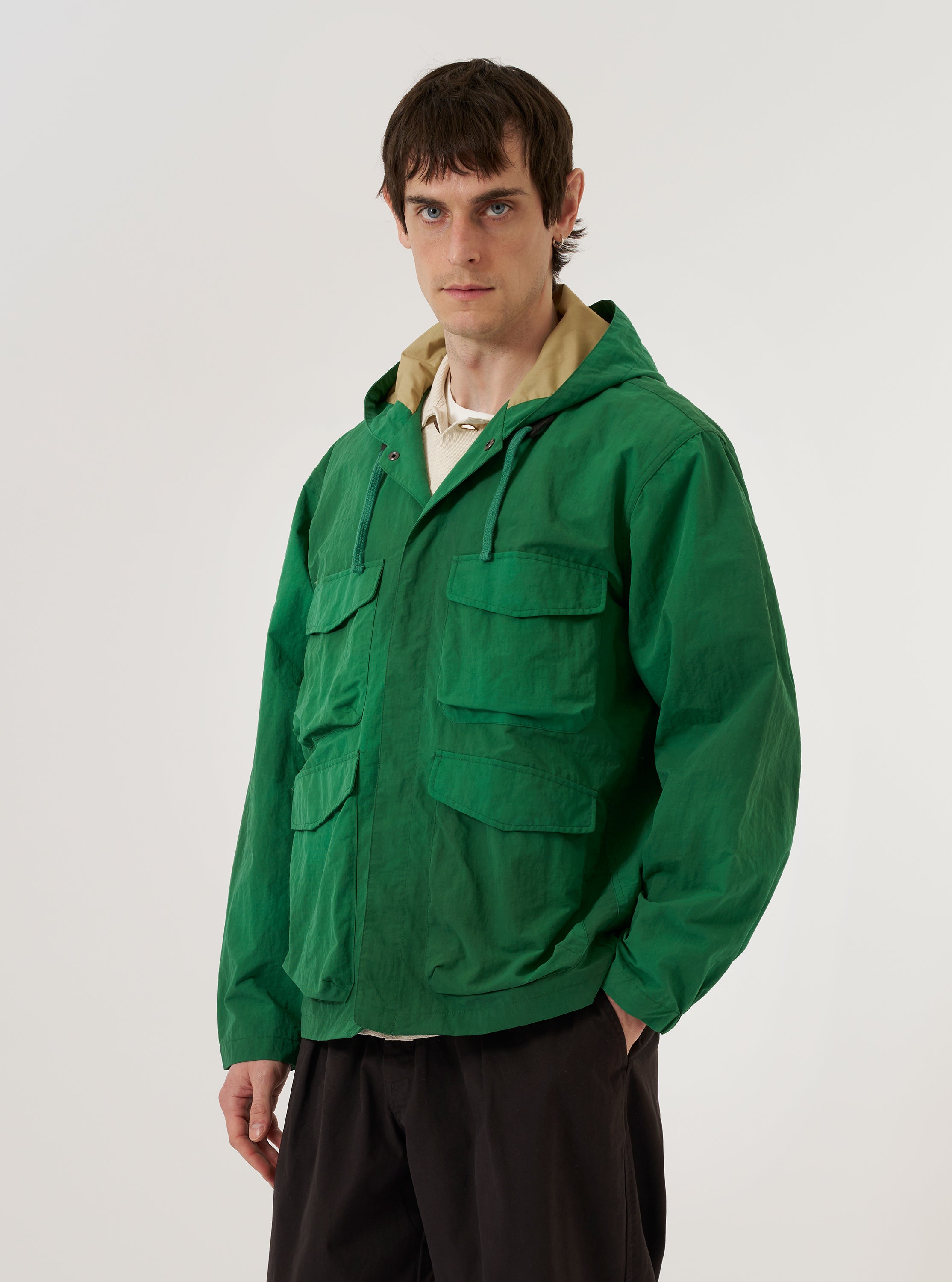 Men's Green Recycled Splash Nylon Longsands Jacket – Universal Works