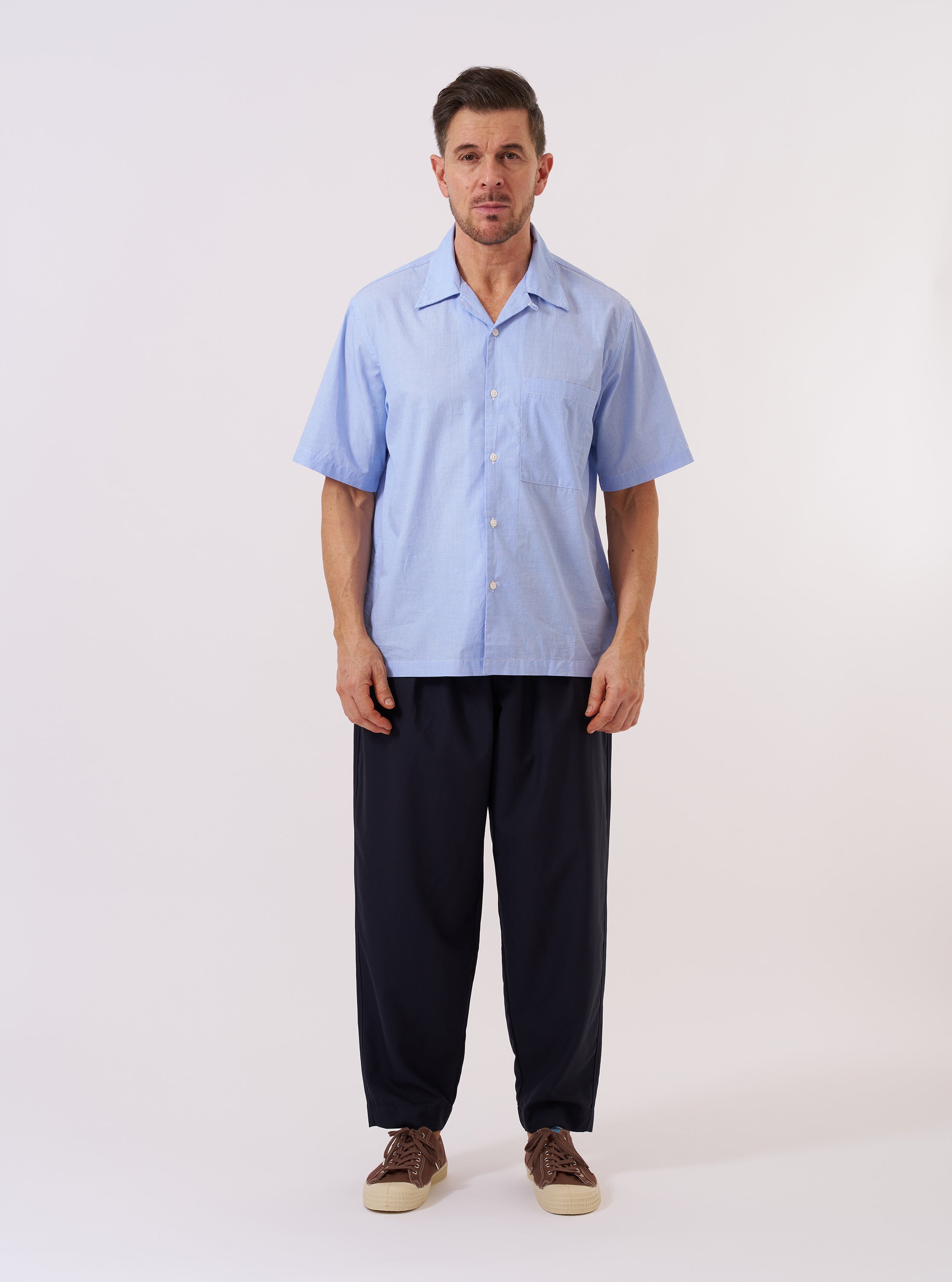 Men's Sky Fil A Fil Camp Collar Shirt – Universal Works