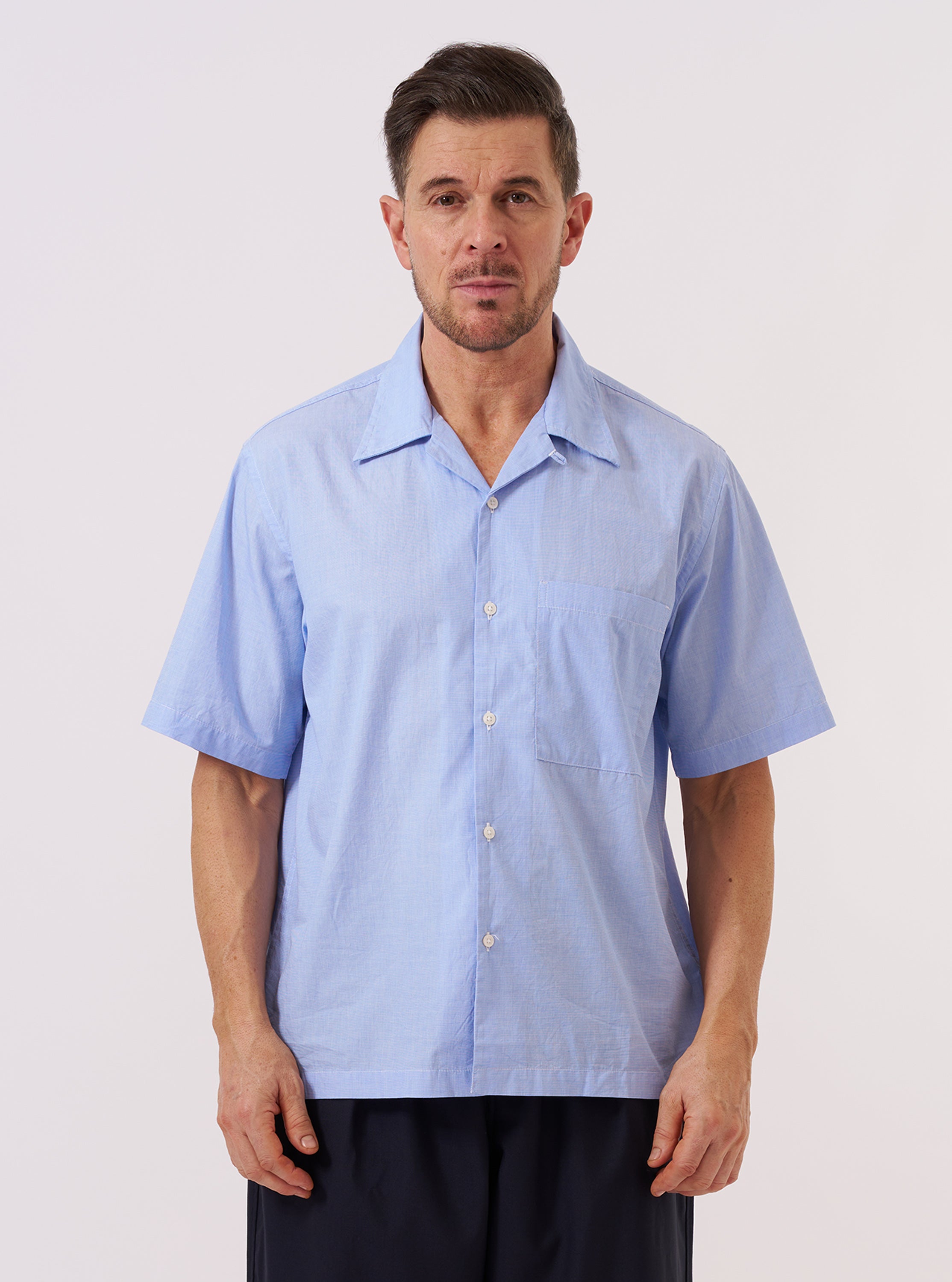 フランス製　fil a fil Suqare Cut Bottom Shirts Fil A Fil – Universal Works