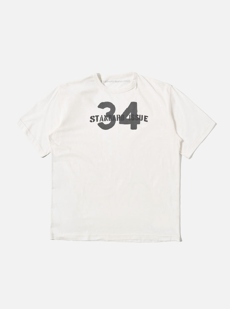 Ecru Single Jersey 34 Printed Core Tee