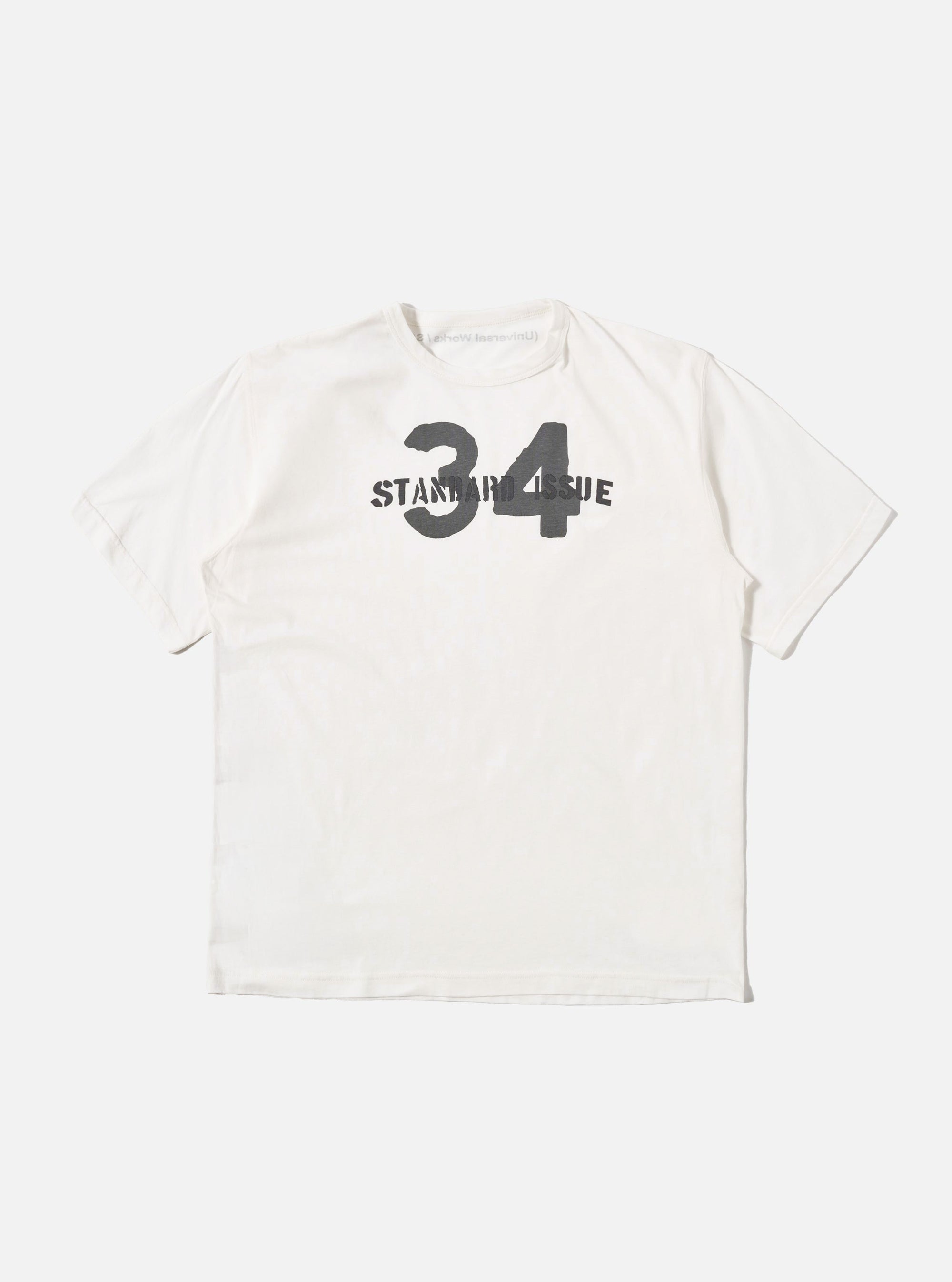 Ecru Single Jersey 34 Printed Core Tee