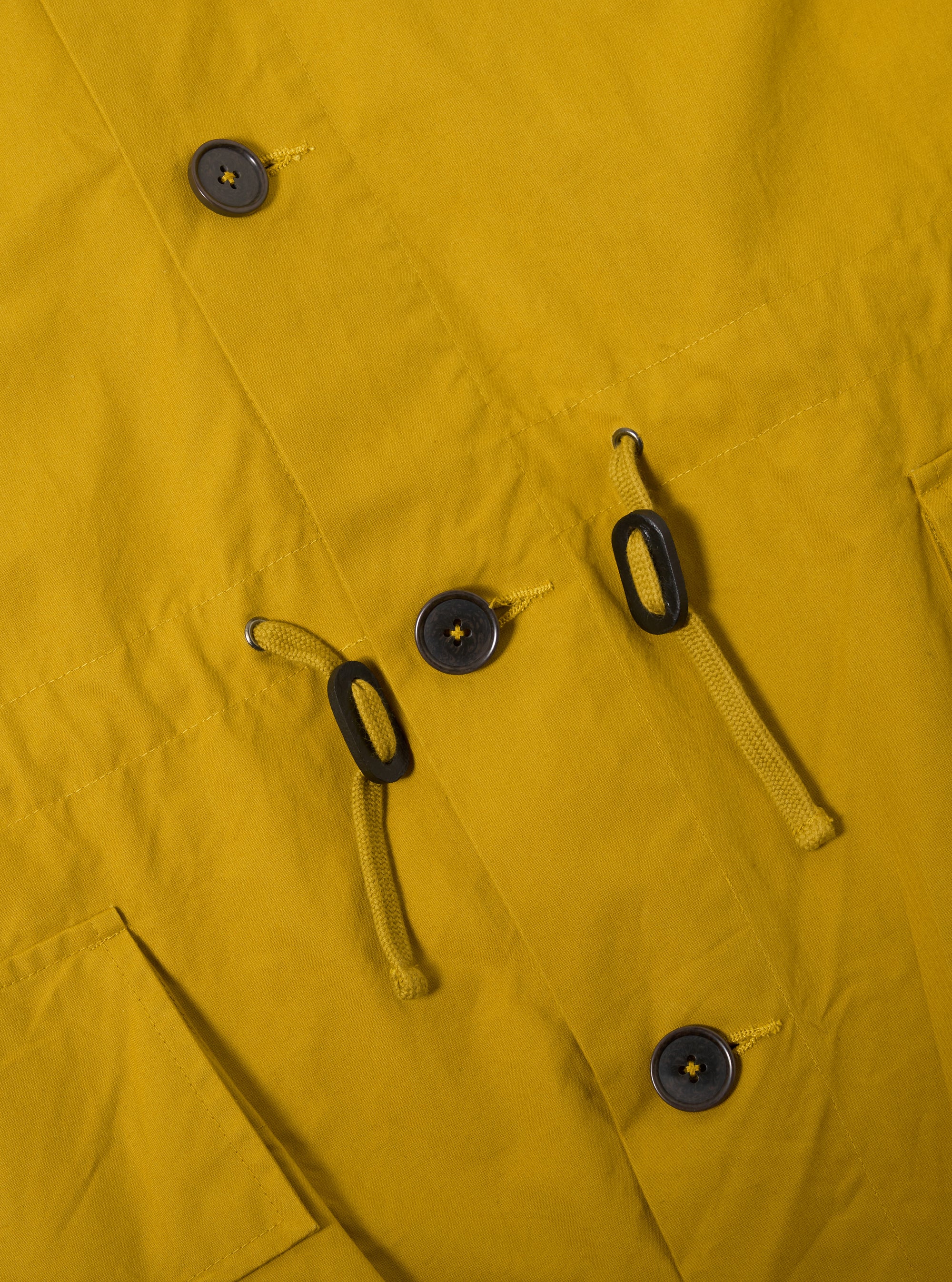 Yellow British Wax Cotton Boston Parka