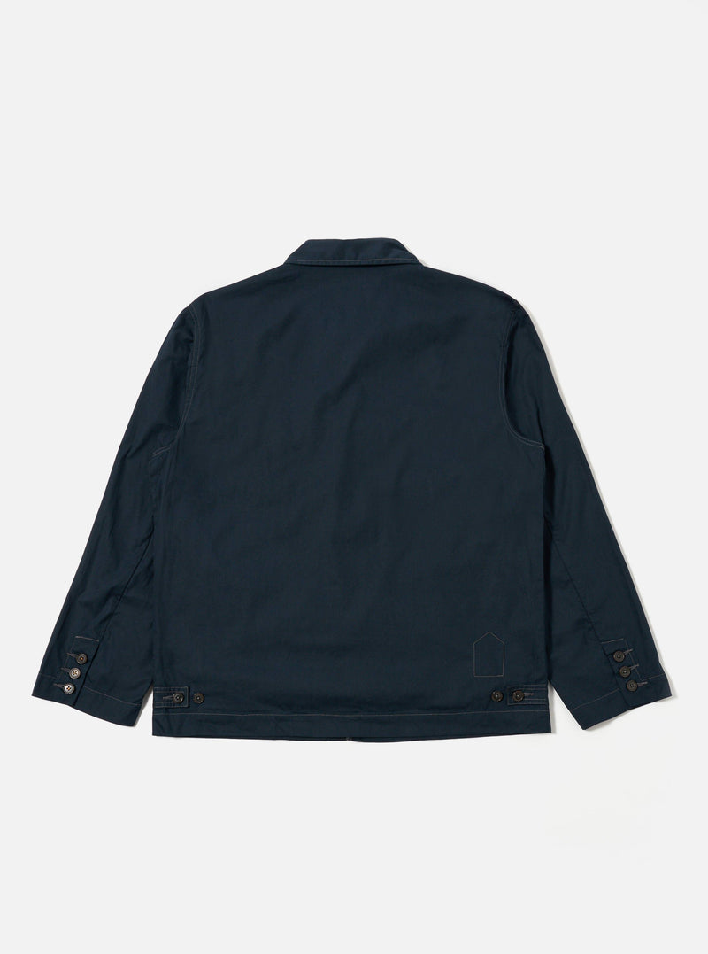 A. SOCIETY x Universal Works Navy Broadcloth Starline Jacket