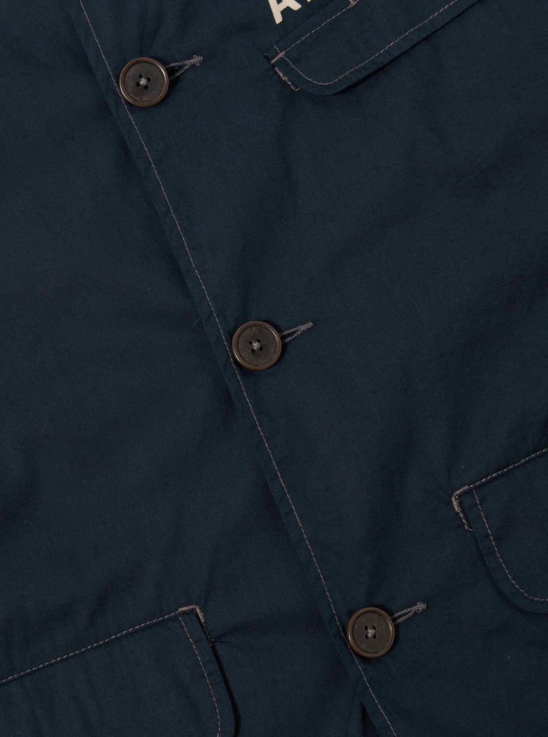 A. SOCIETY x Universal Works Navy Broadcloth Starline Jacket