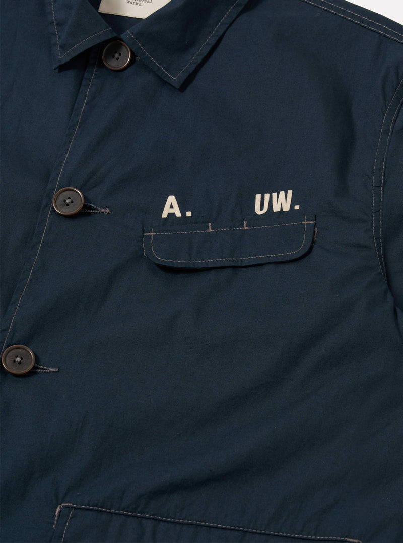 A. SOCIETY x Universal Works Navy Broadcloth Starline Jacket