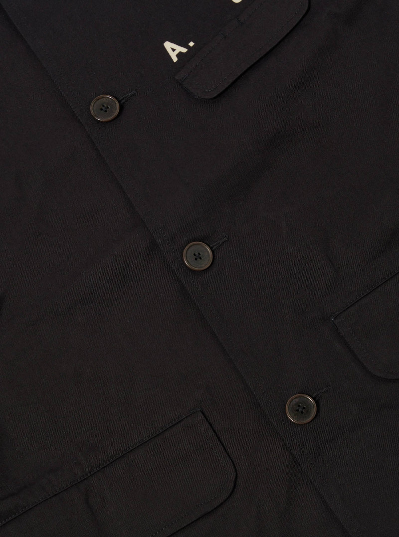 A. SOCIETY x Universal Works Black Twill Starline Jacket