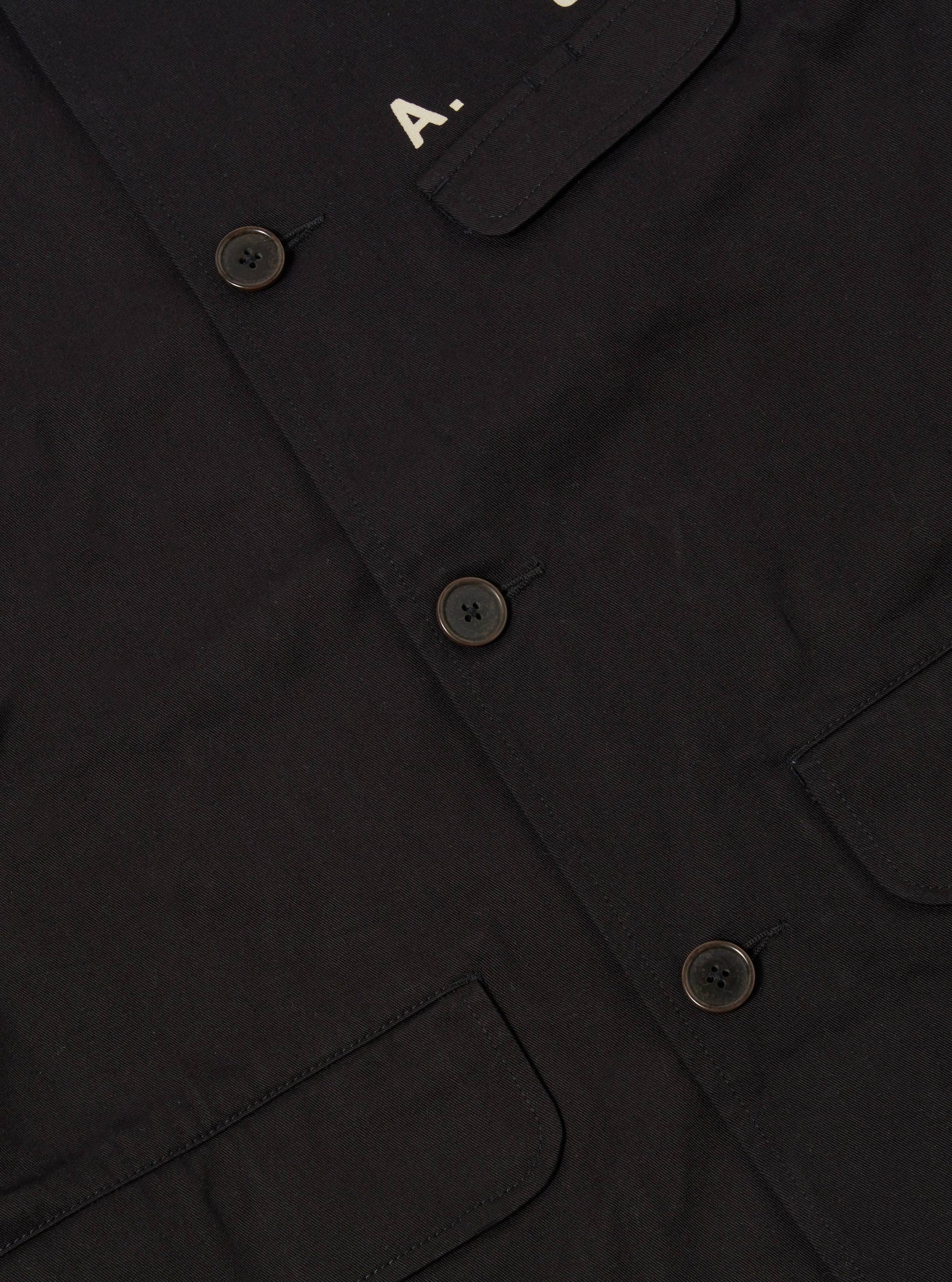 A. SOCIETY x Universal Works Black Twill Starline Jacket
