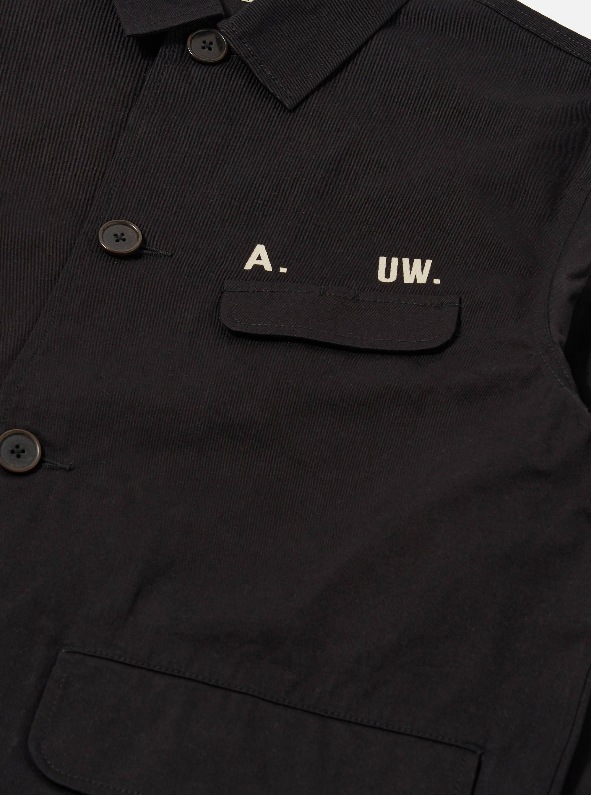 A. SOCIETY x Universal Works Black Twill Starline Jacket