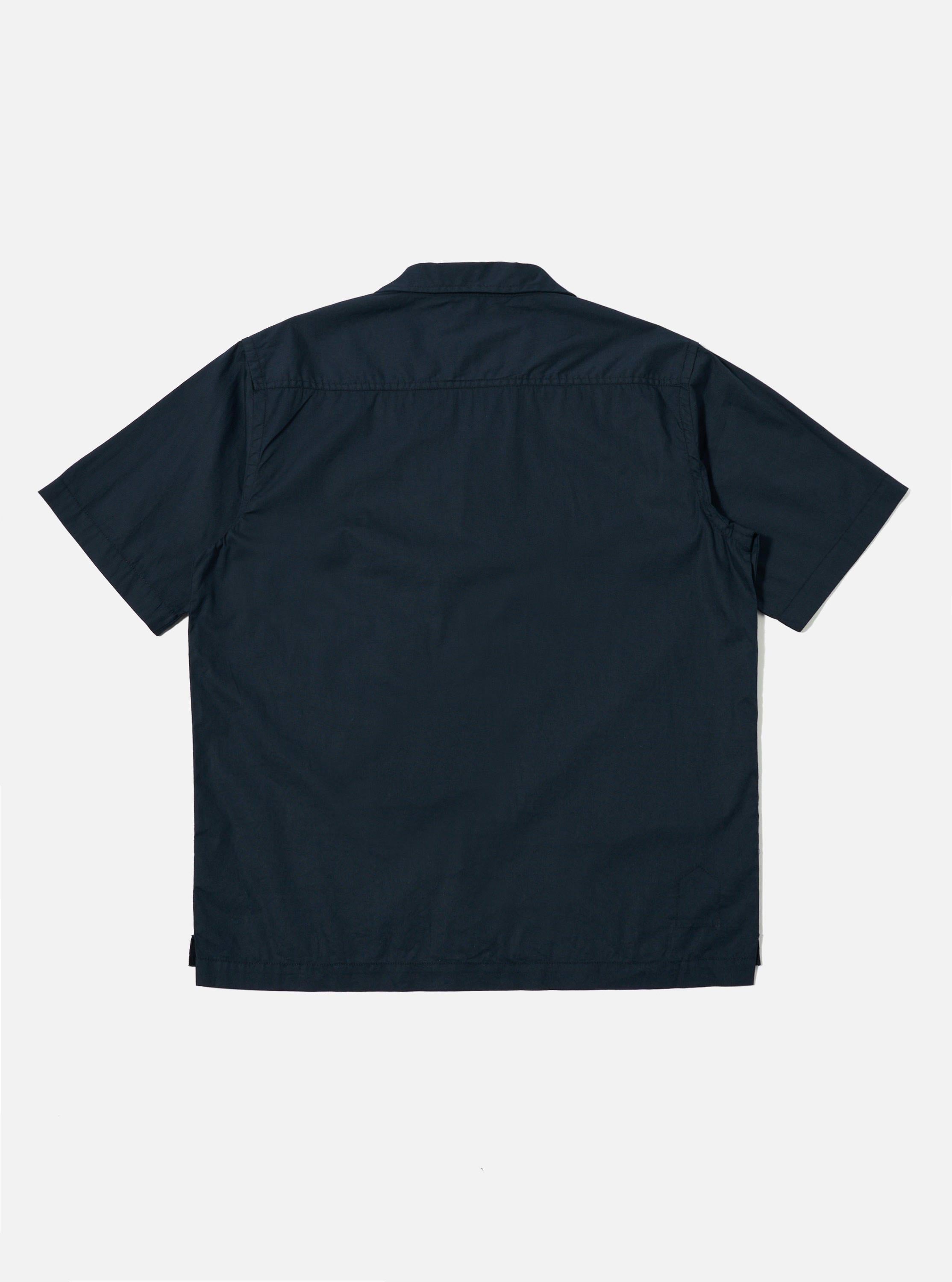 Men's A.Society x Universal Works Navy Broadcloth Camp Shirt