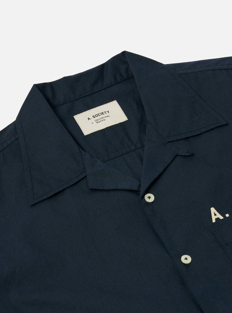 A. SOCIETY x Universal Works Navy Broadcloth Camp Shirt