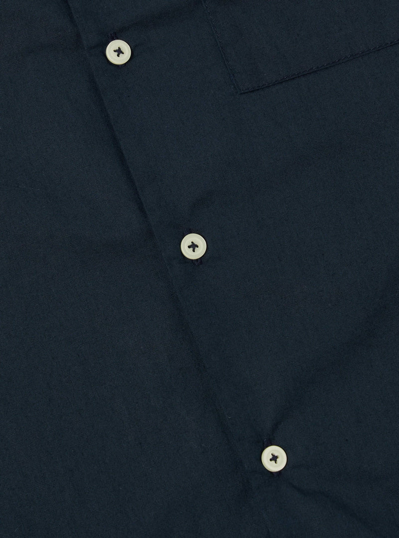 A. SOCIETY x Universal Works Navy Broadcloth Camp Shirt